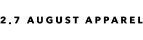 2.7 August Apparel logo