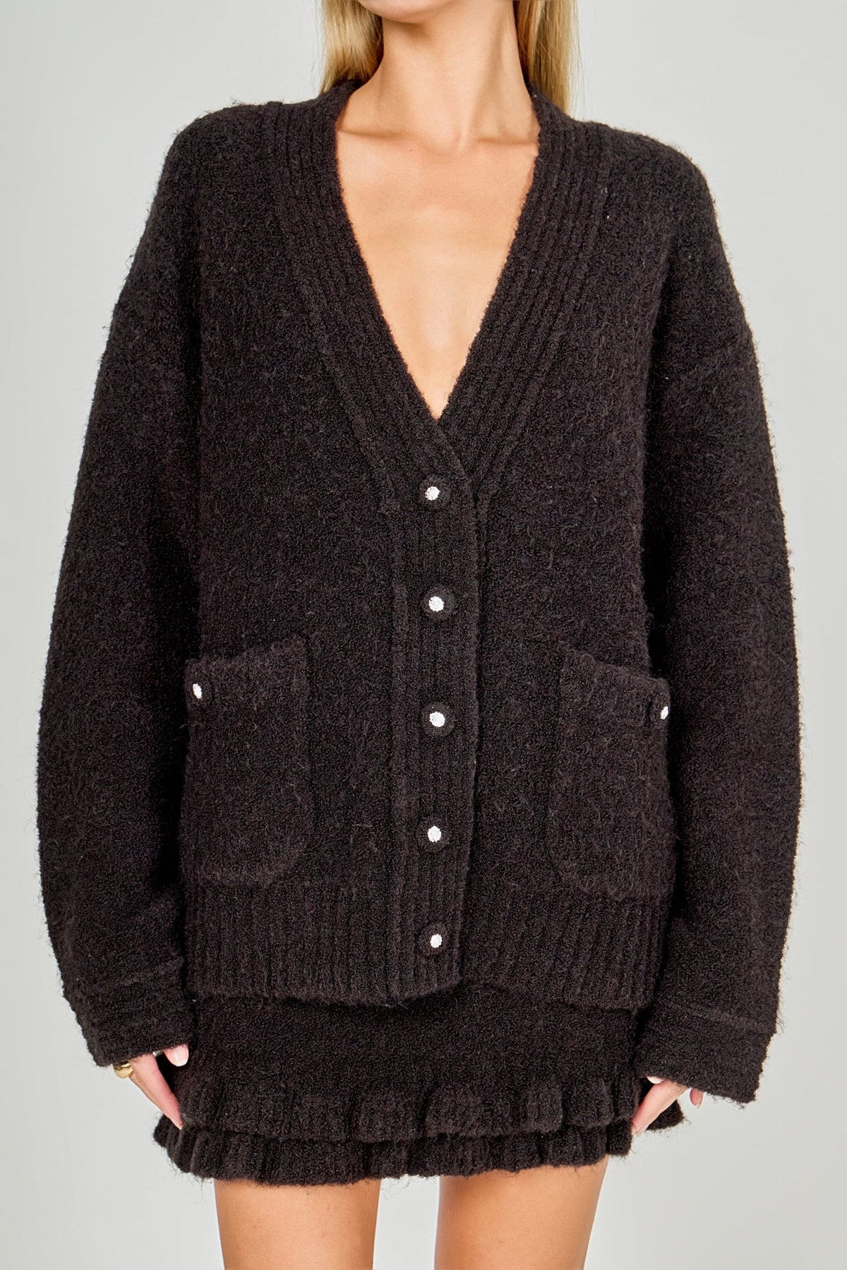 Fuzzy Oversized Cardigan