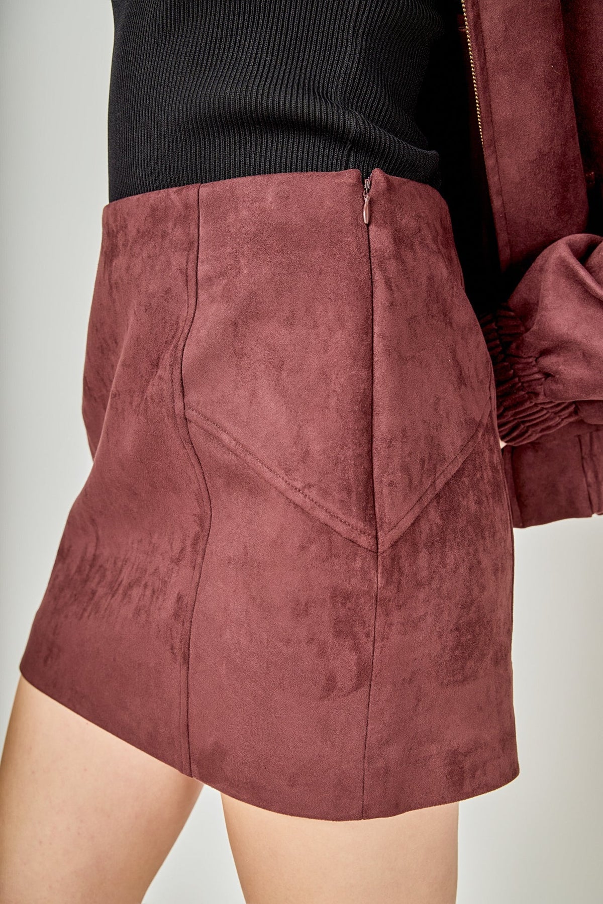 Suede Mini Skirt