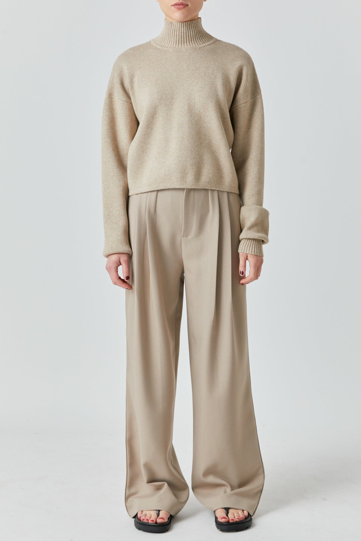 PreOrder - Pleated Wide Trousers