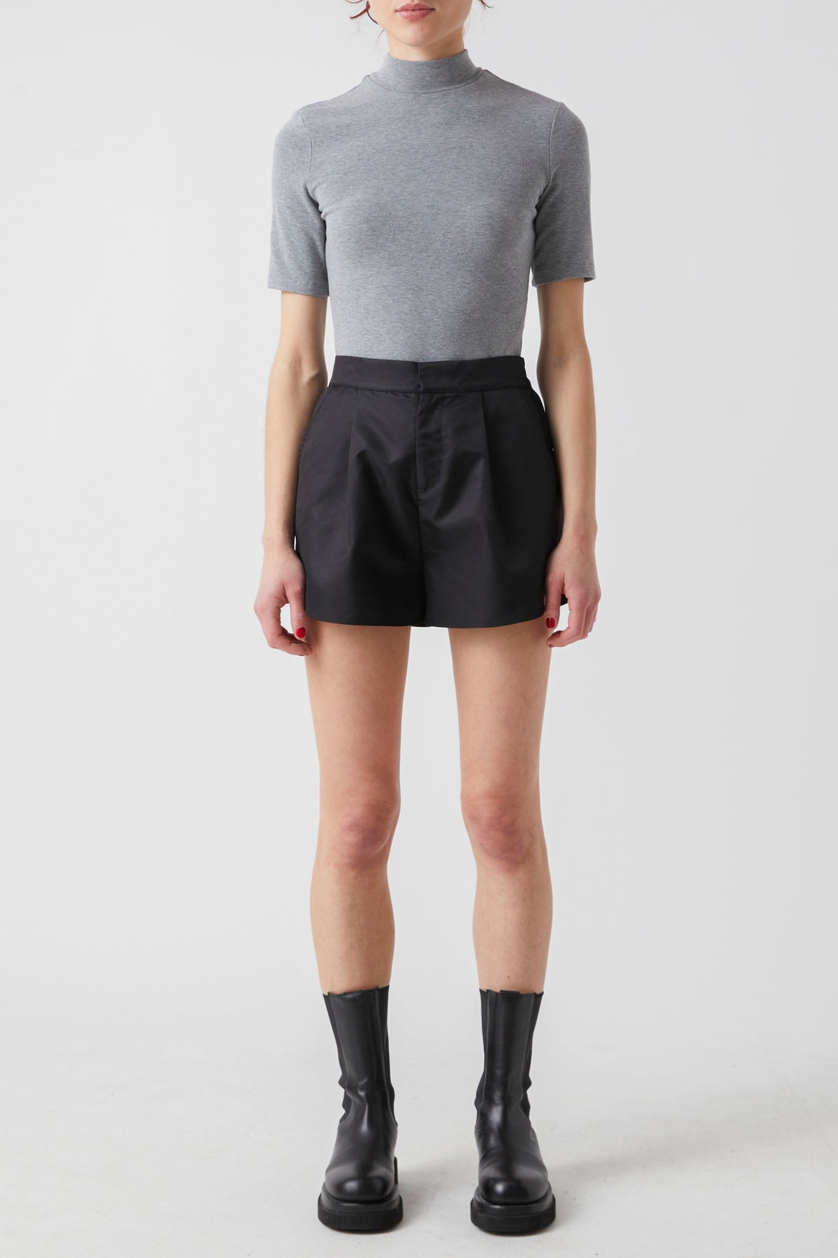 PreOrder - High Waisted Nylon Shorts