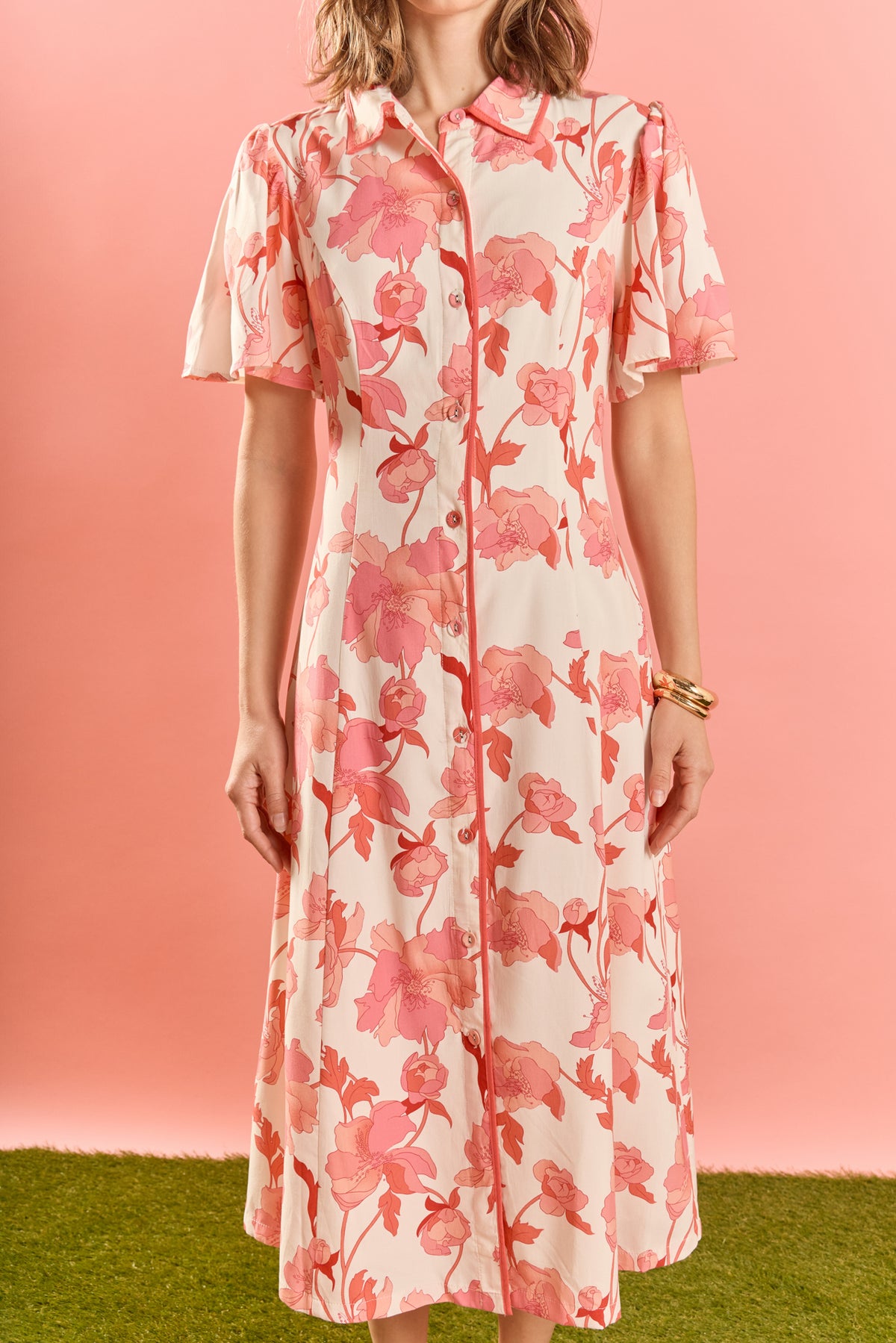 A-Line Mini Shirt Dress