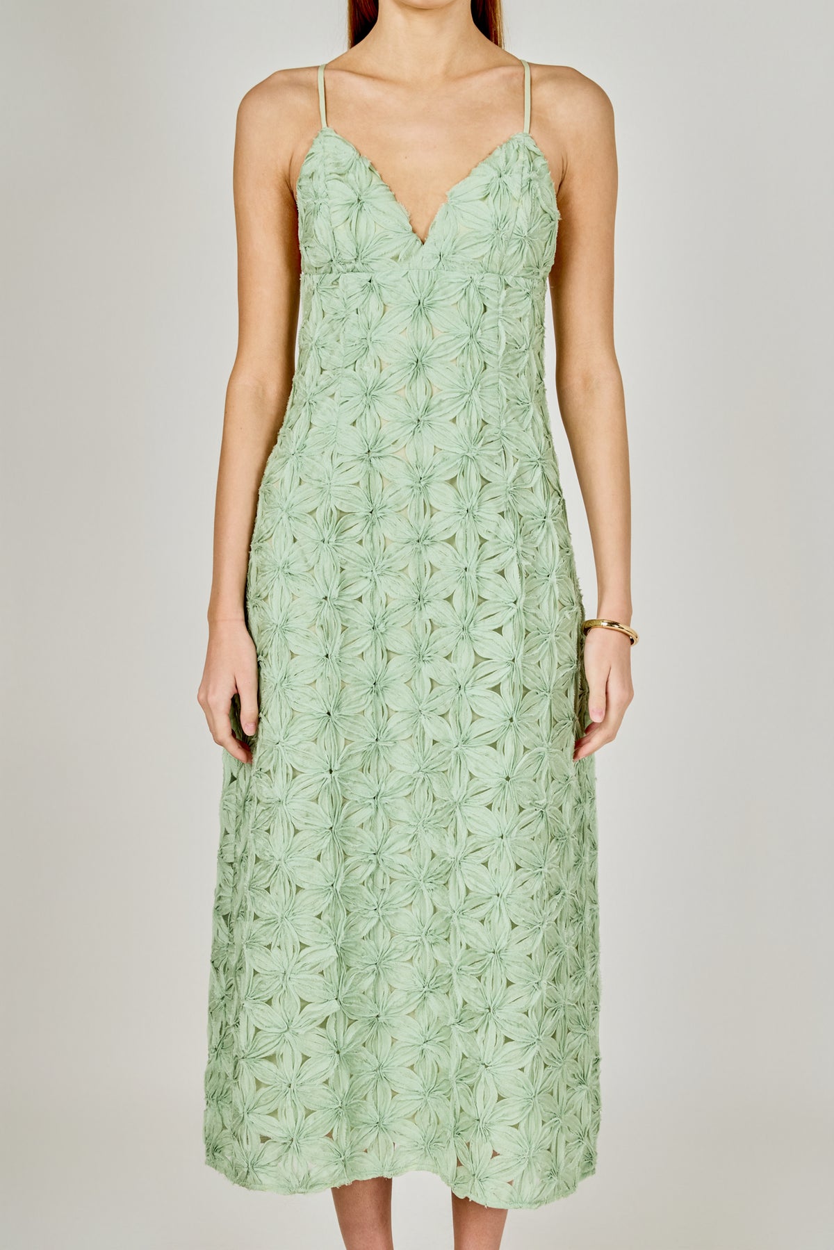 Lace Spaghetti Strap Maxi Dress