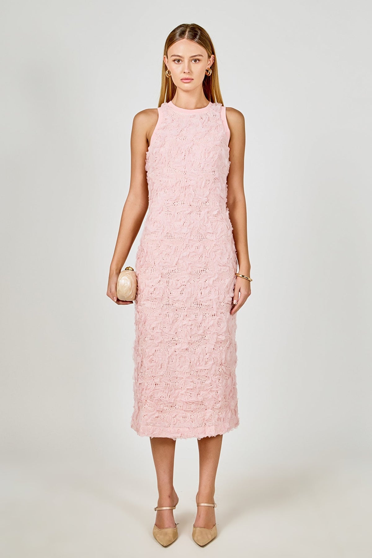 Floral Applique Maxi Dress