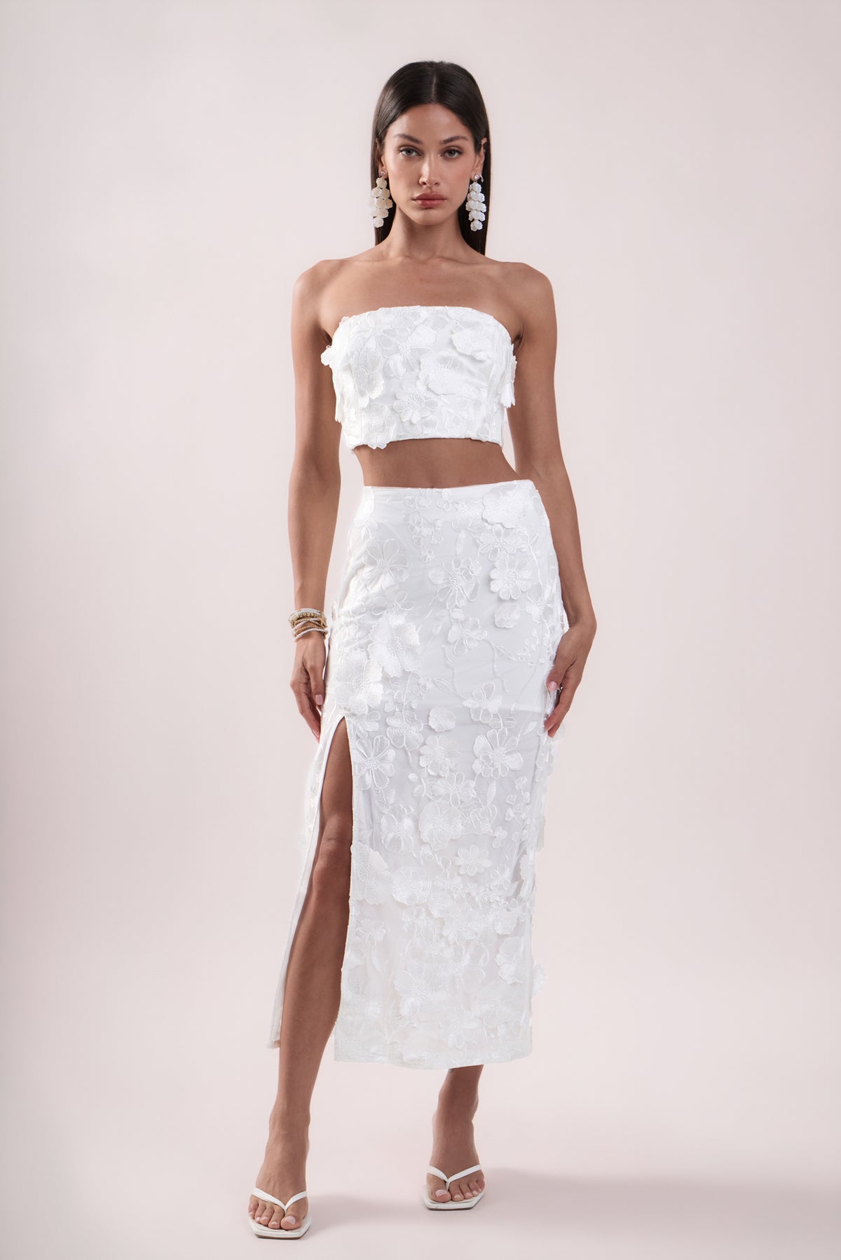 Floral Embroidered Set