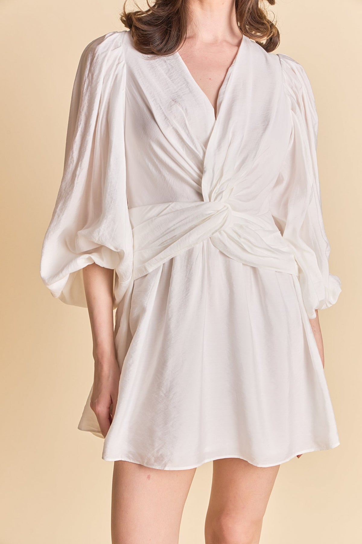 Twist Front Mini Dress