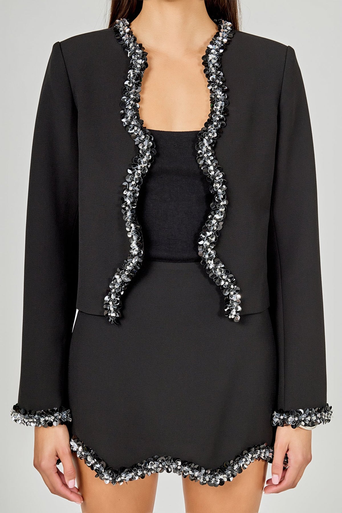Jewel Scalloped Jacket