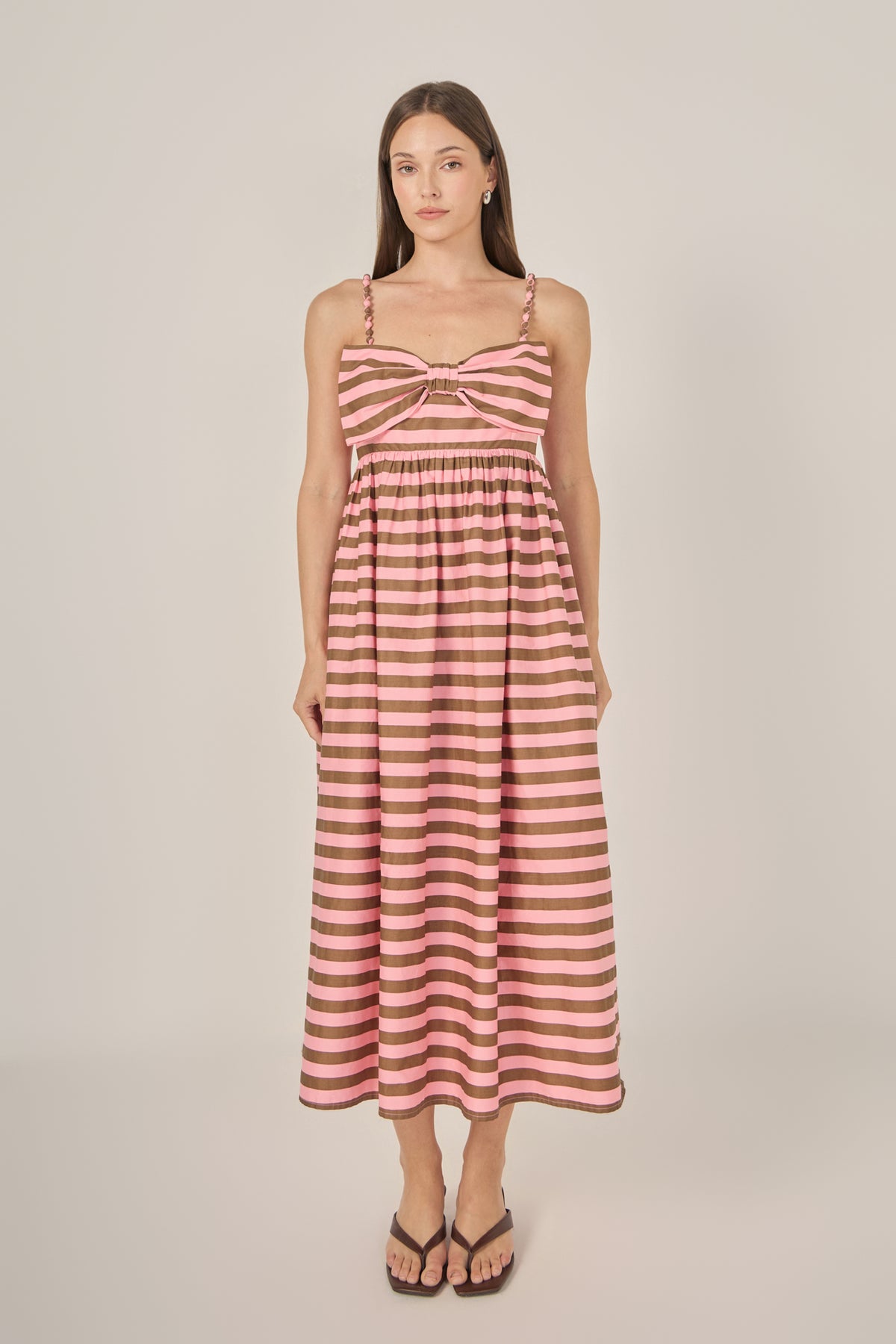 Striped Midi Dress