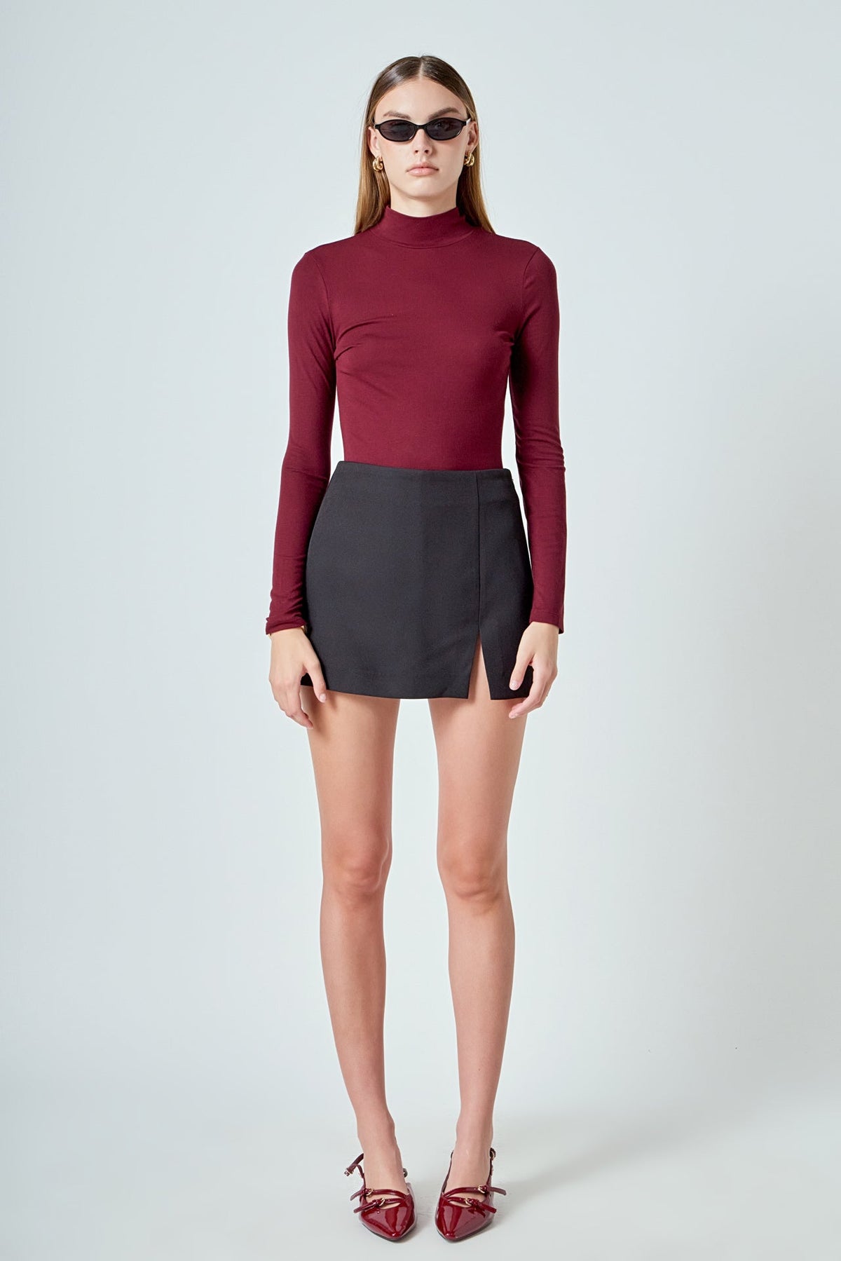 Slit Detail Skort