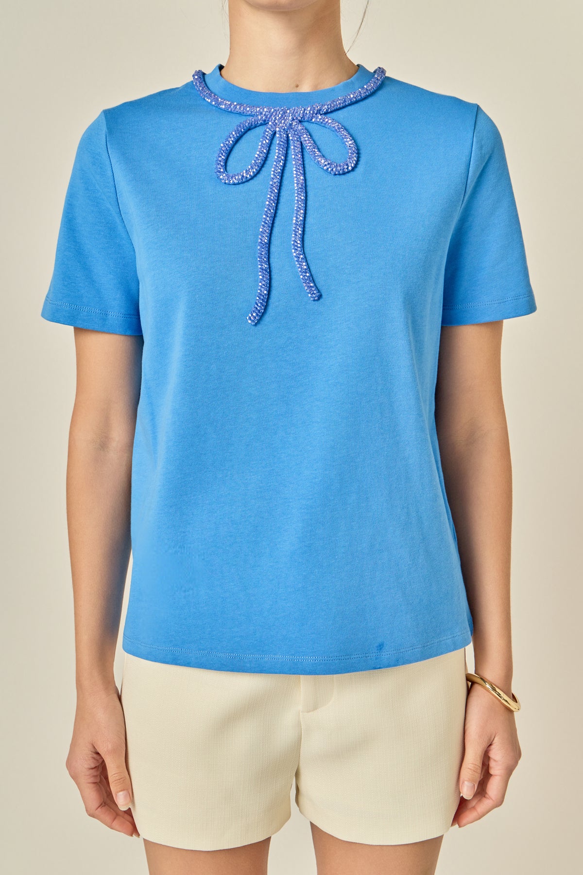 Beaded Bow Tee