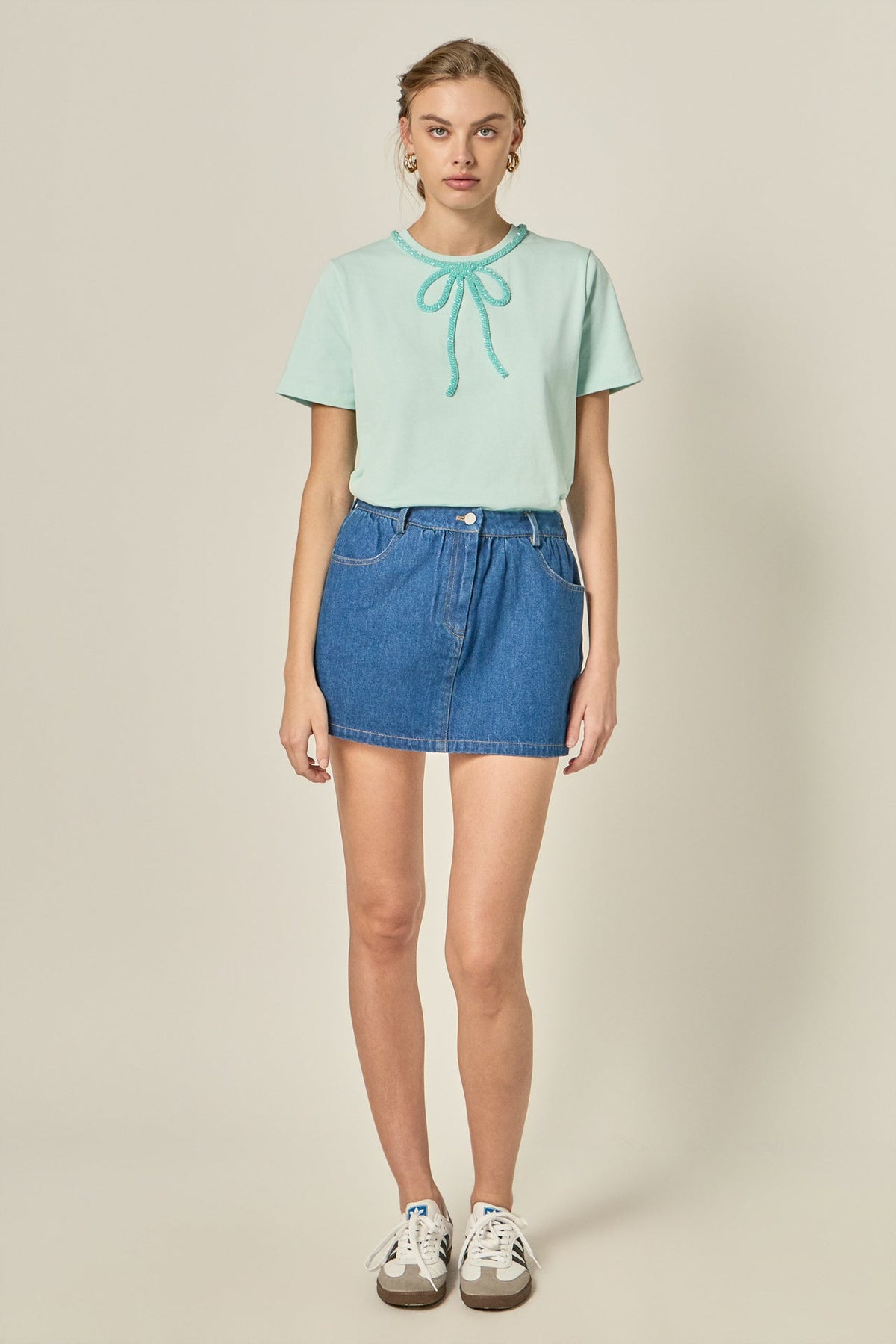 Beaded Bow Tee