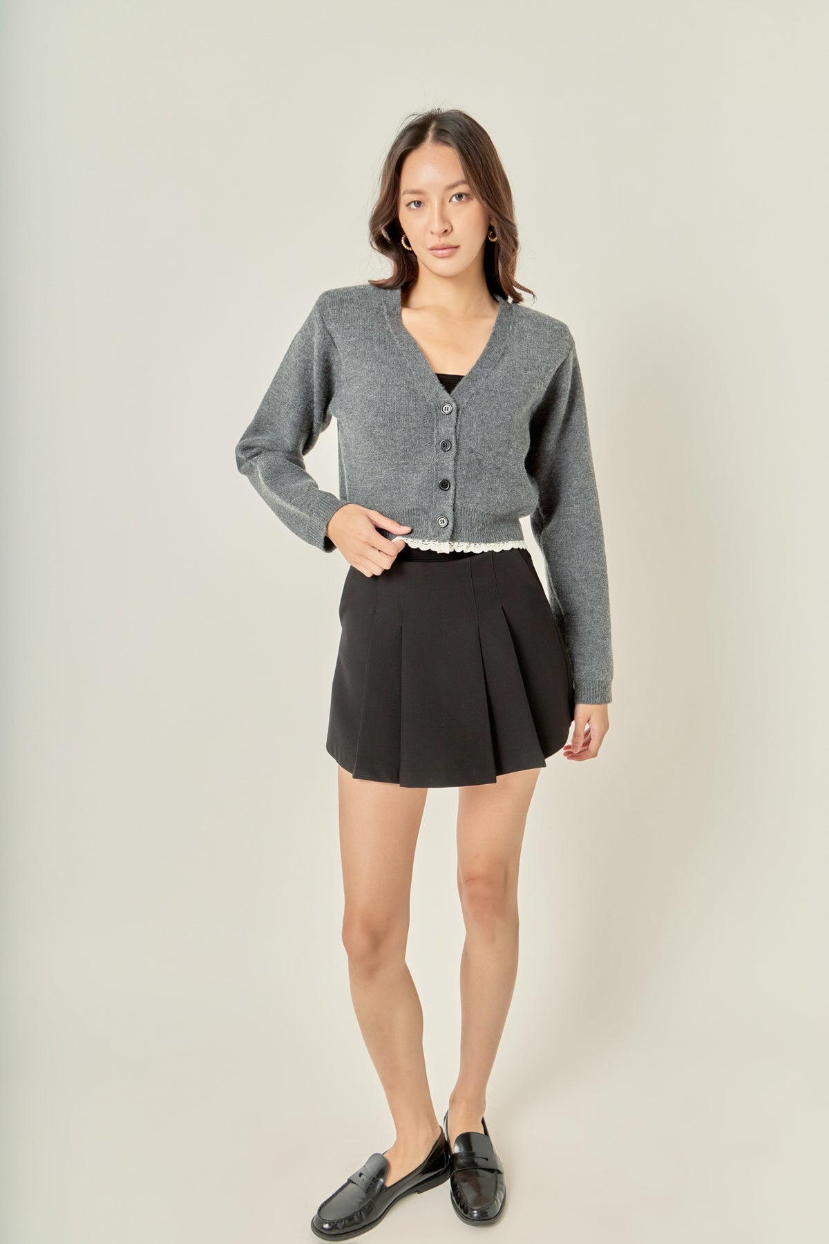 Lace Trim Cardigan