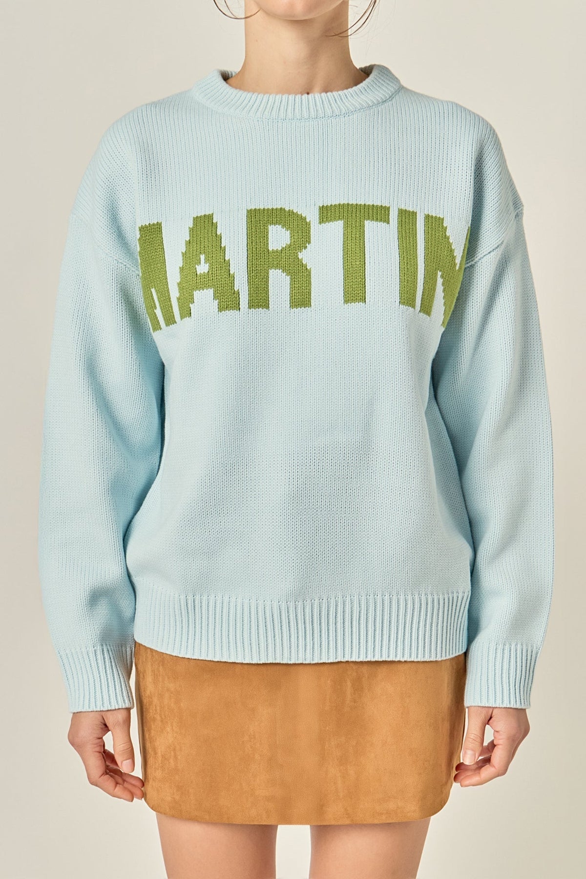 Crewneck Statement Sweater