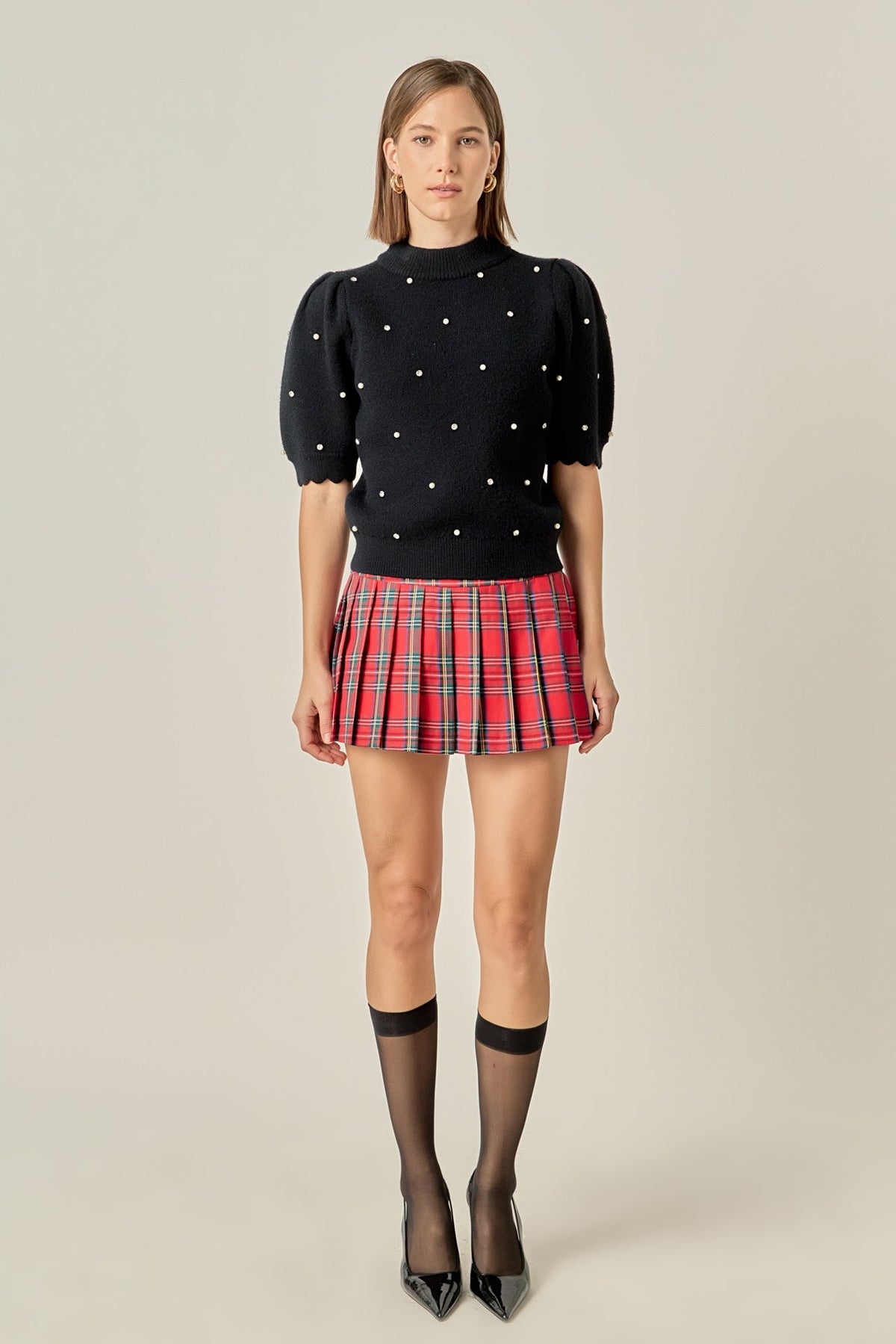 Plaid Skort