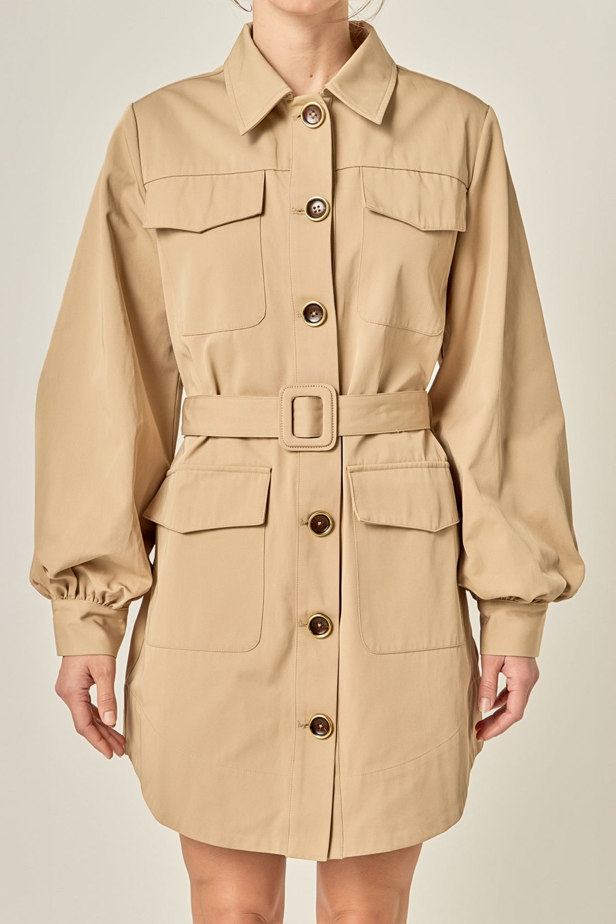 Blair Trench Mini Dress