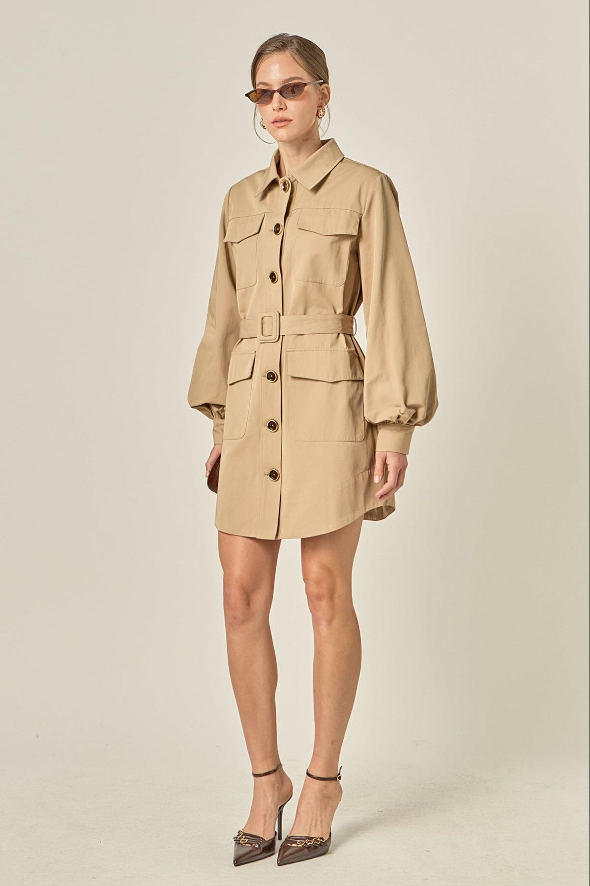 Blair Trench Mini Dress