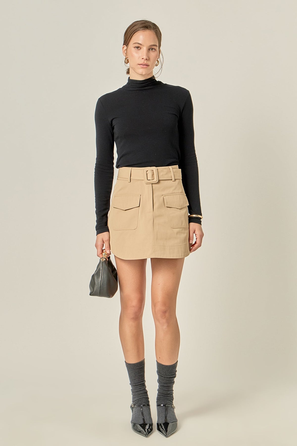 Blair Belted Mini Skirt