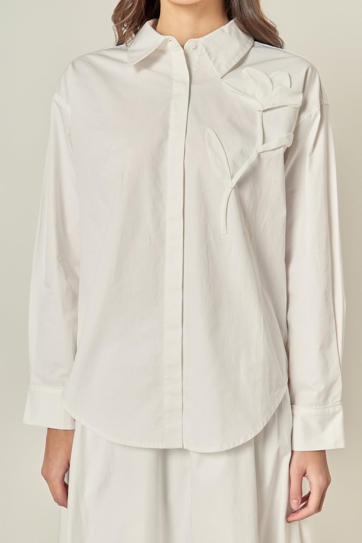 Appliqued Accent Shirt