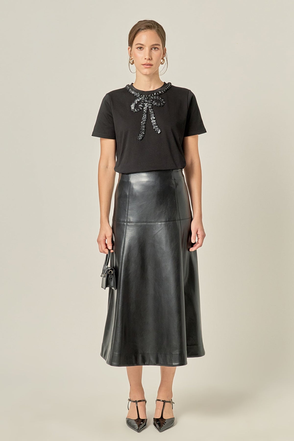 Floral Bow Detail Top