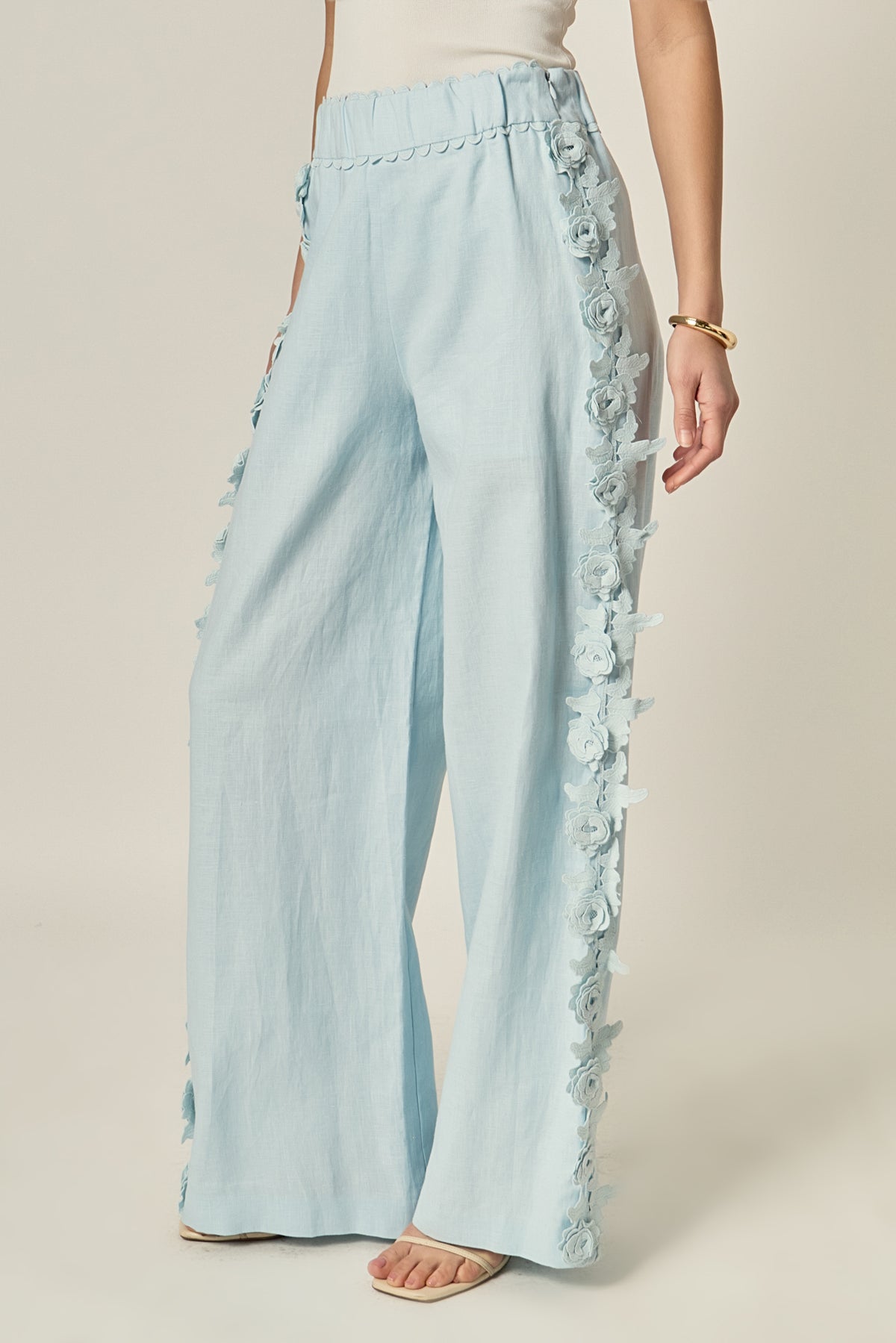 Flower Detail Pants