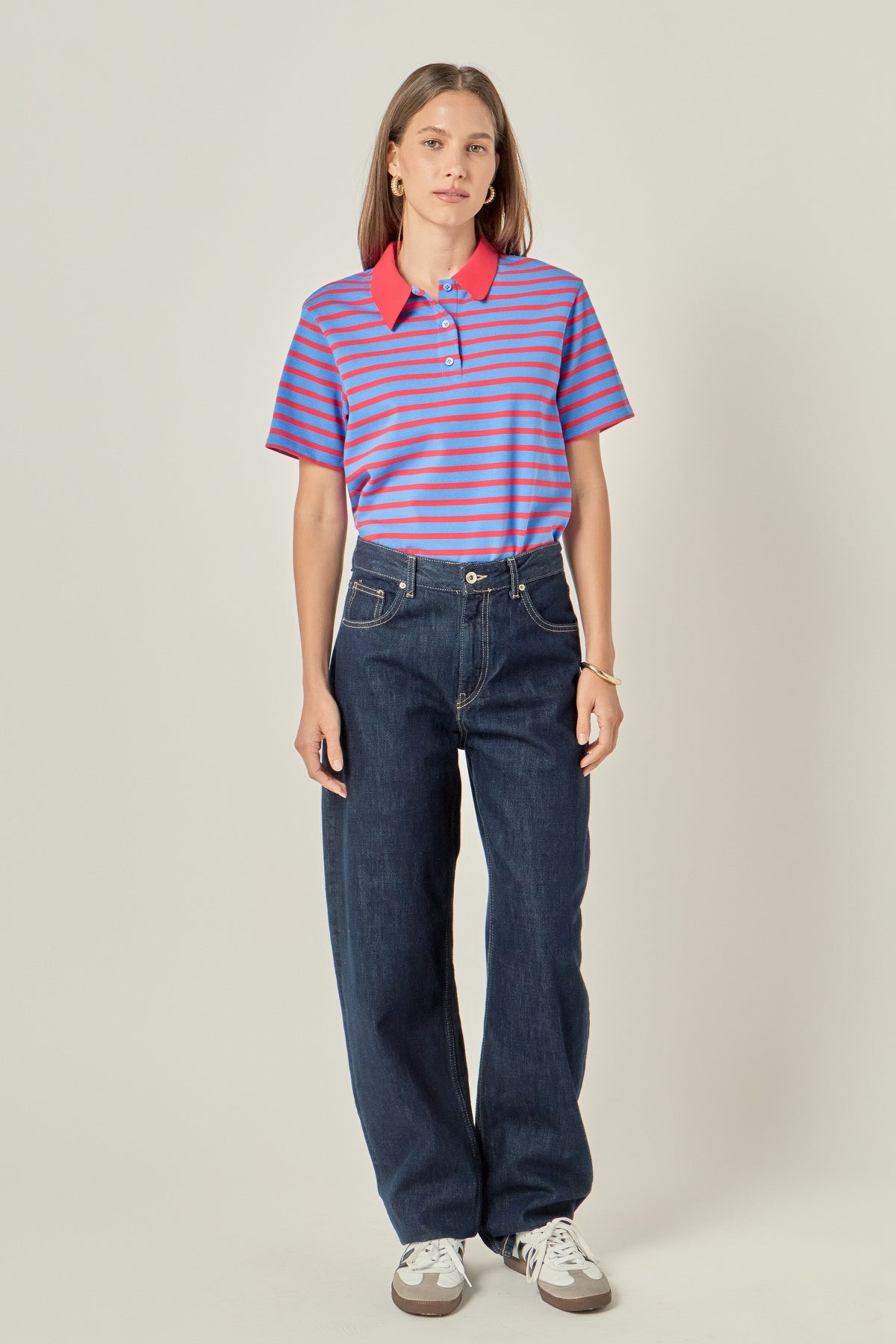 Striped Polo Tee