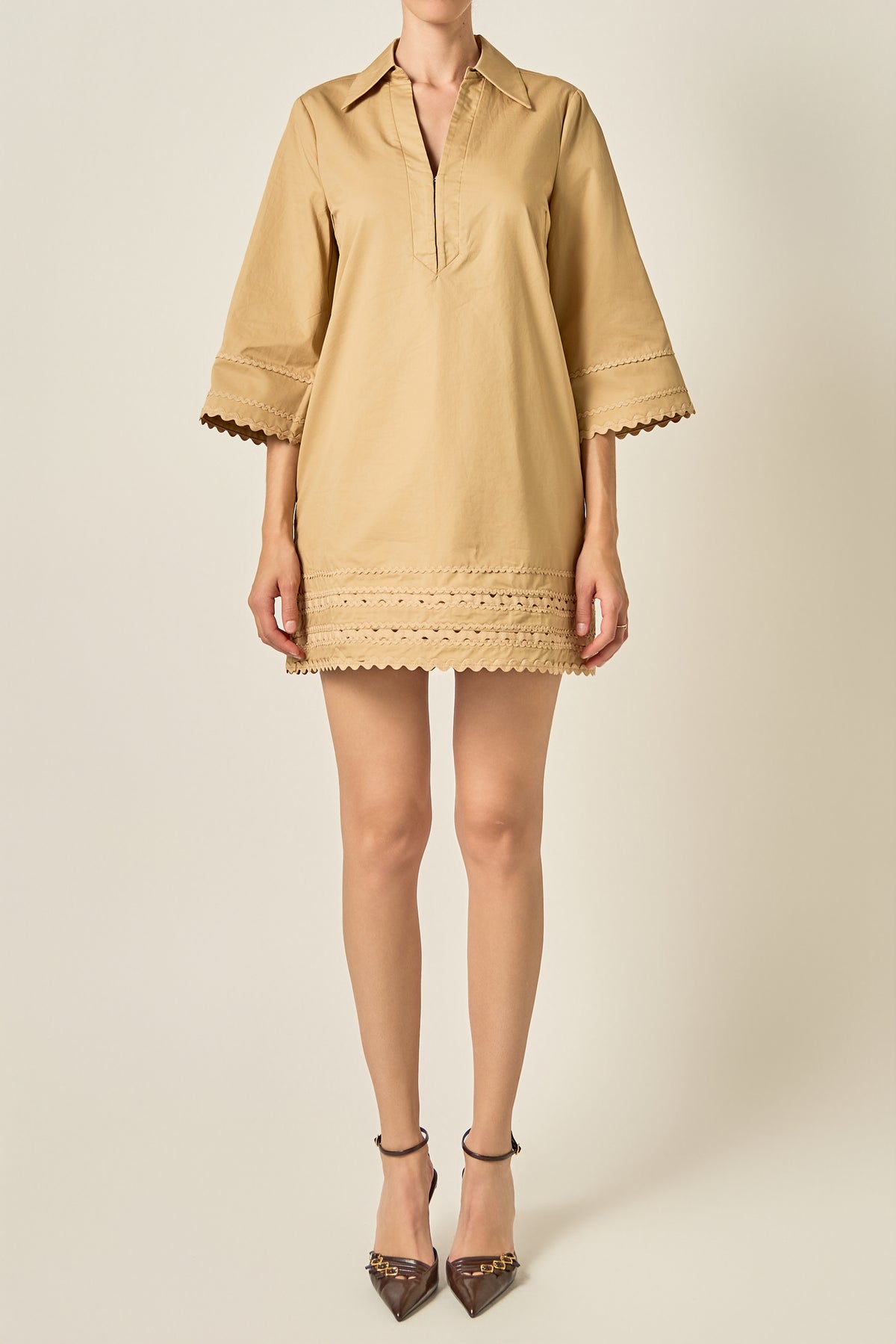 Ric Rac Trim Tunic Dress
