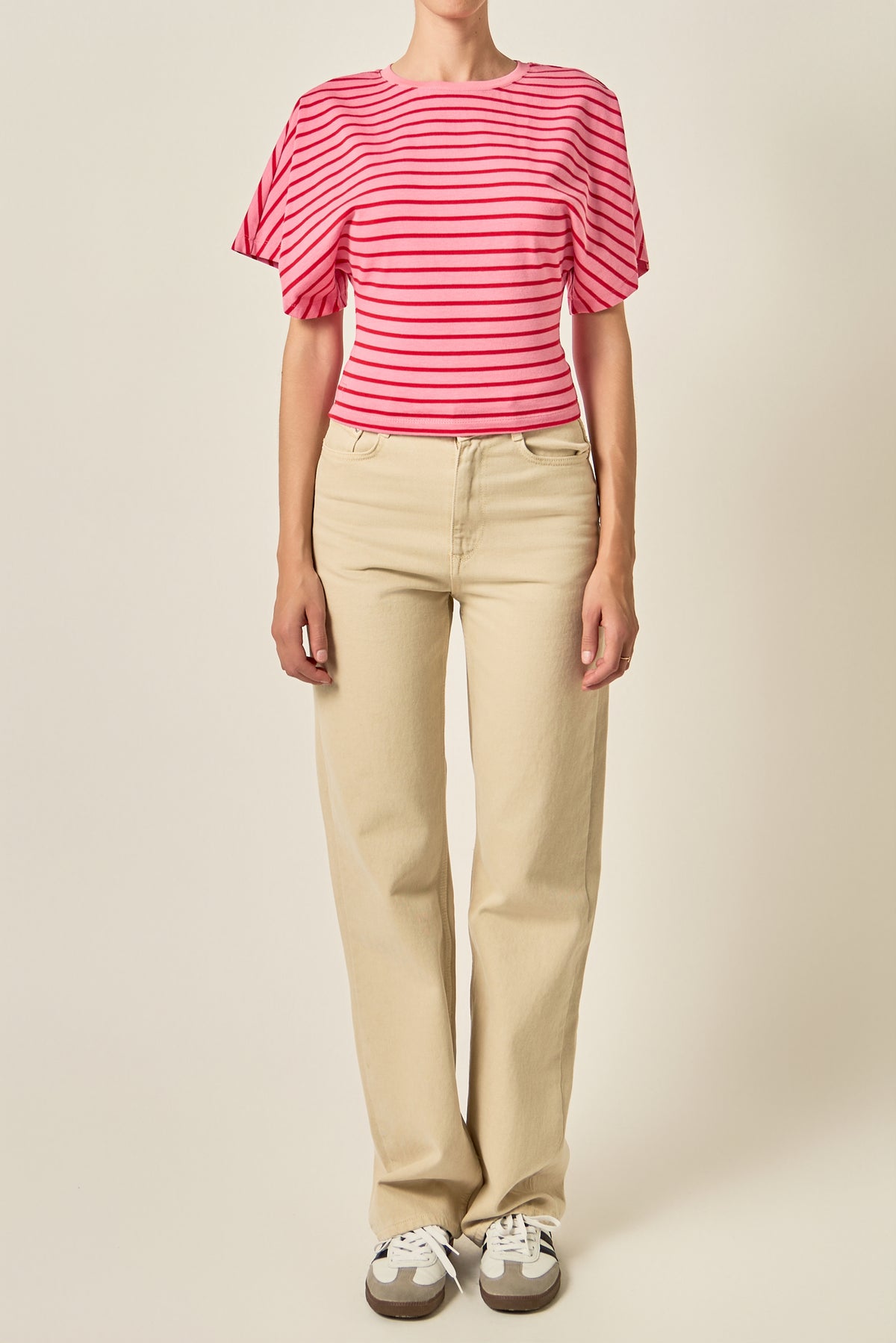 Striped Fitted Knit Top