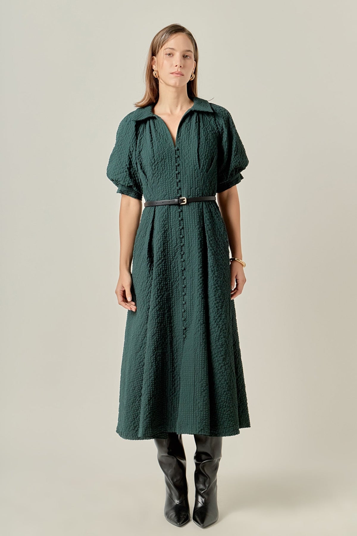 ENGLISH FACTORY - Shirt Midi Dress - DRESSES available at Objectrare