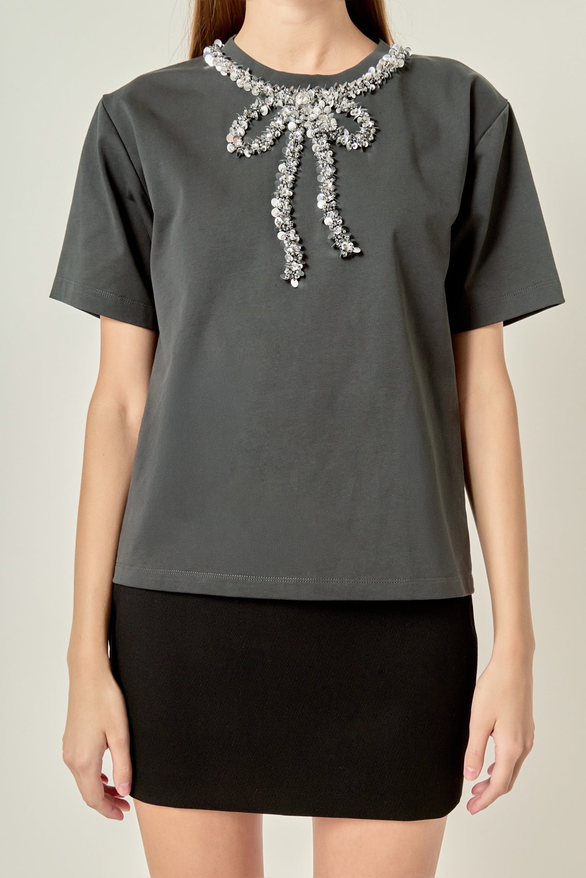 Bow Bead Detail Top