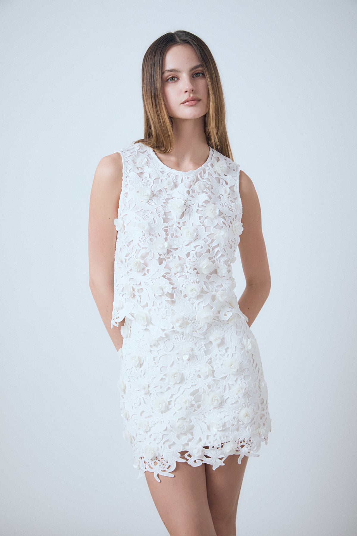 Embellished Mini Skirt