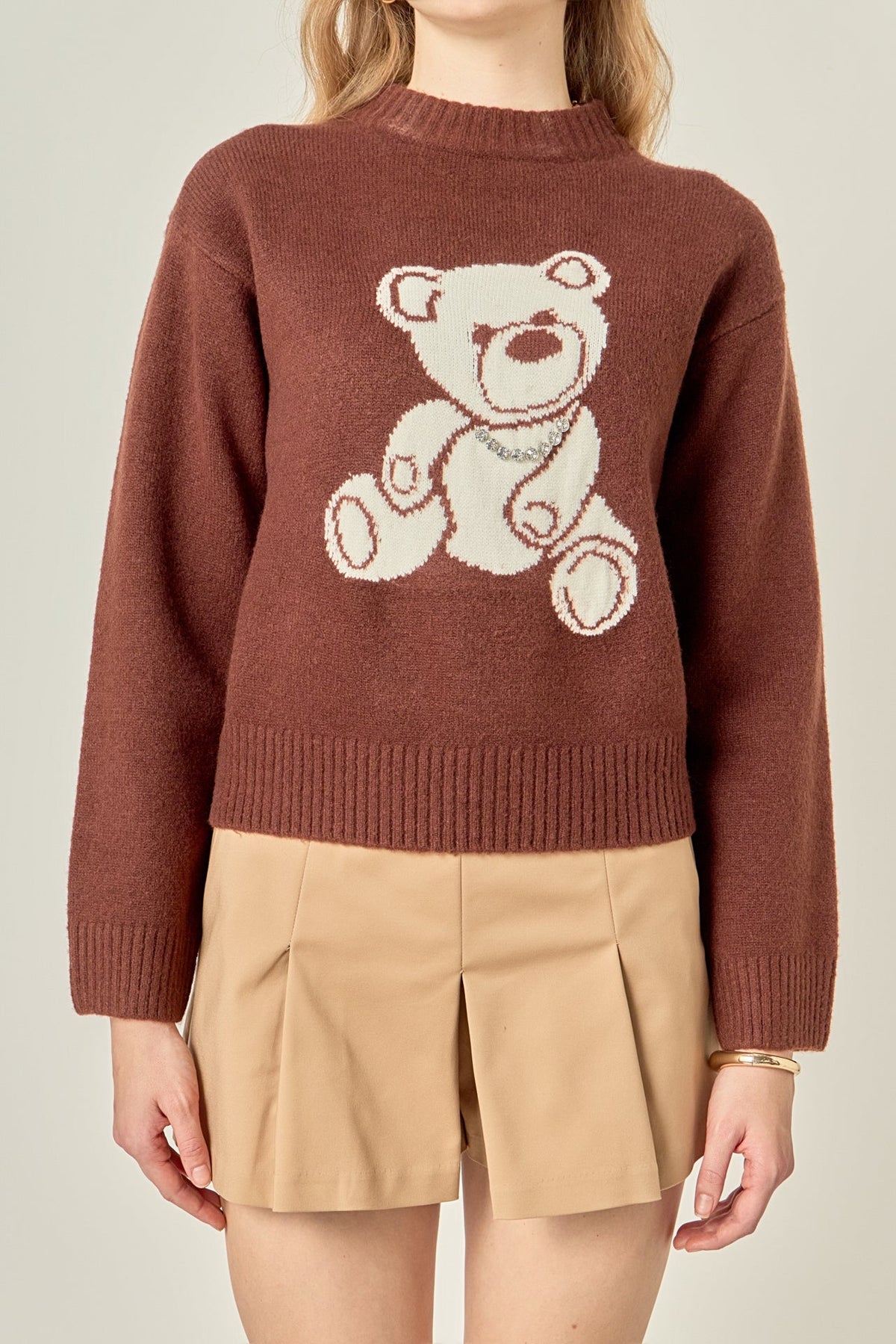 Olivia Teddy Bear Knit