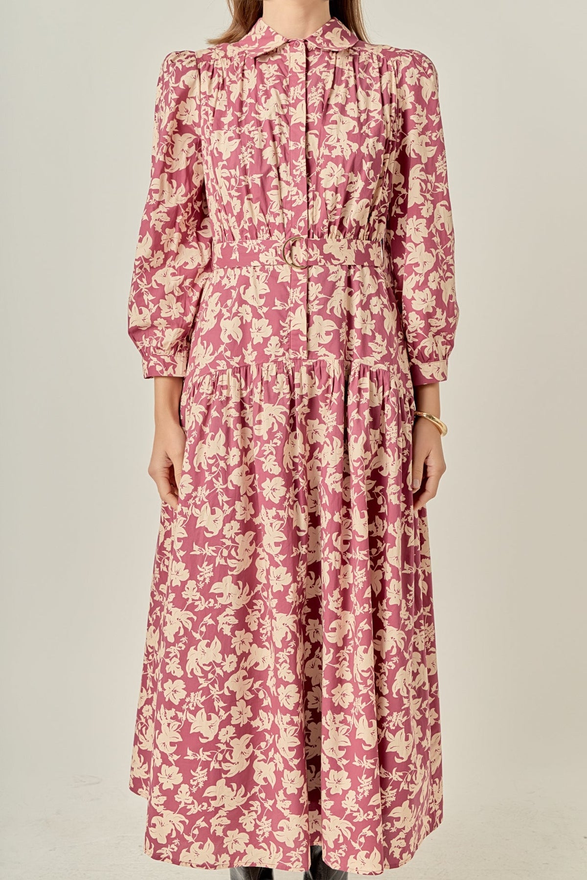 Clara Printed Midi Dress