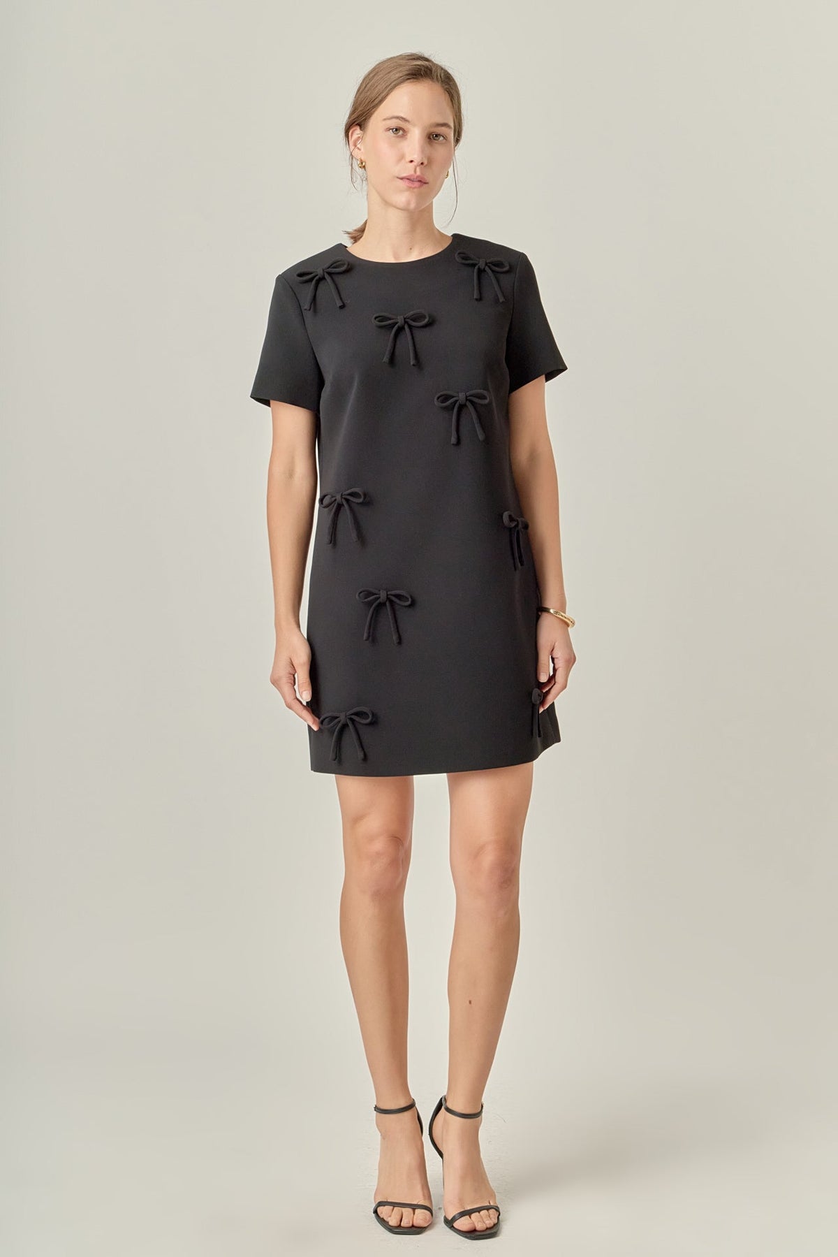 Bow Detailed Mini Dress
