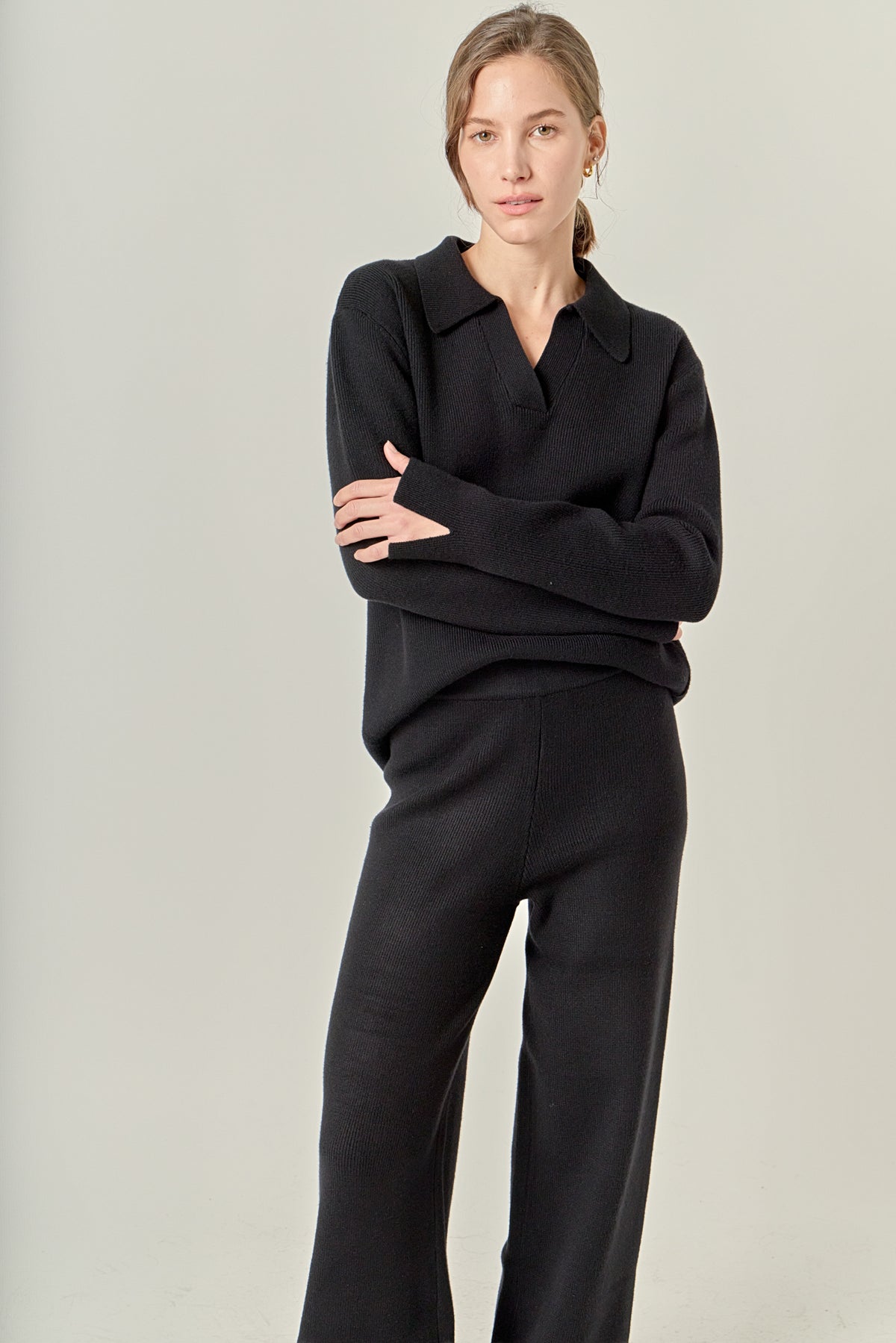 Collared Knit Sweater