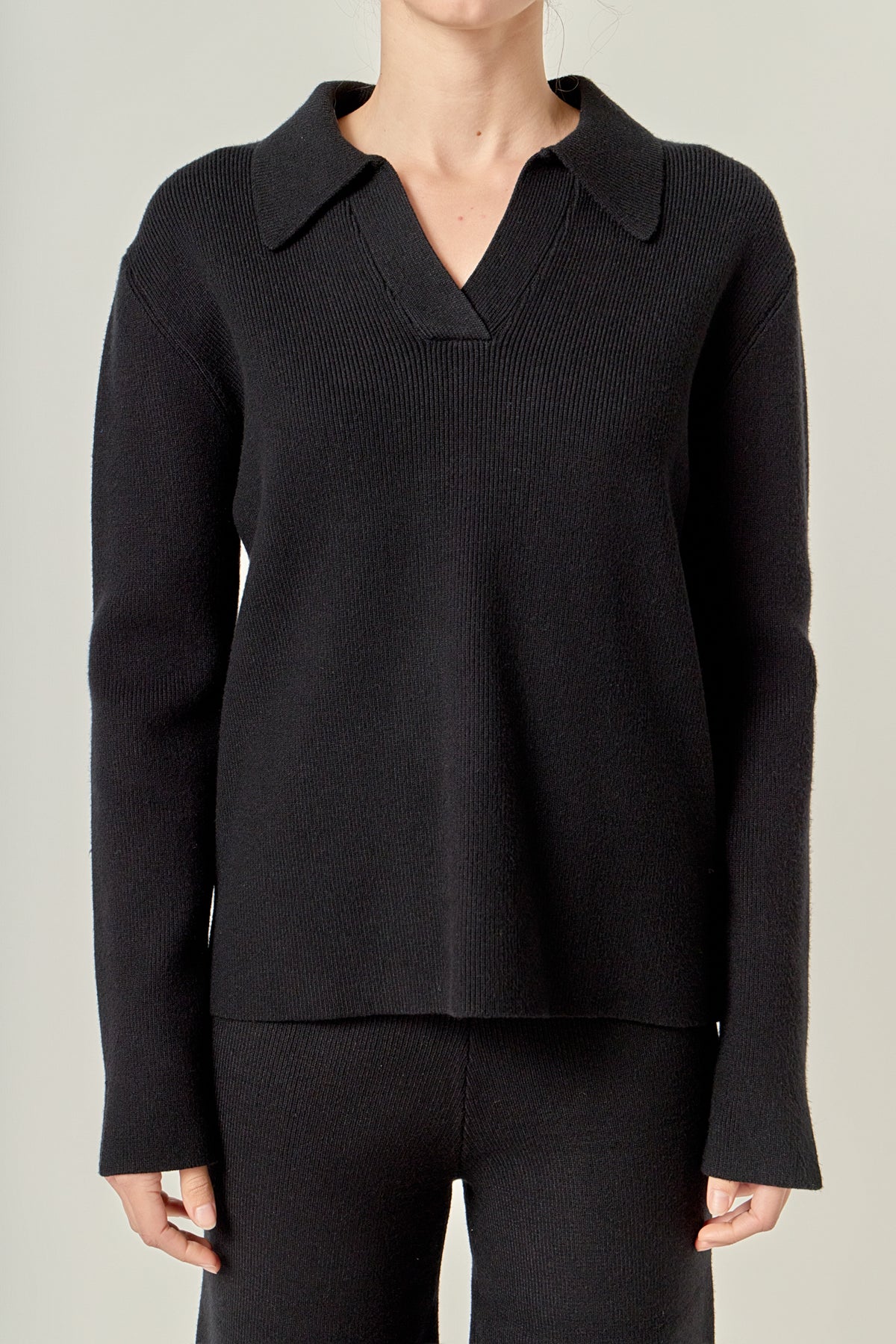 Collared Knit Sweater