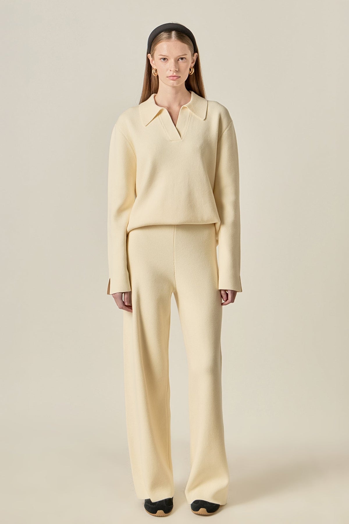 Collared Knit Sweater