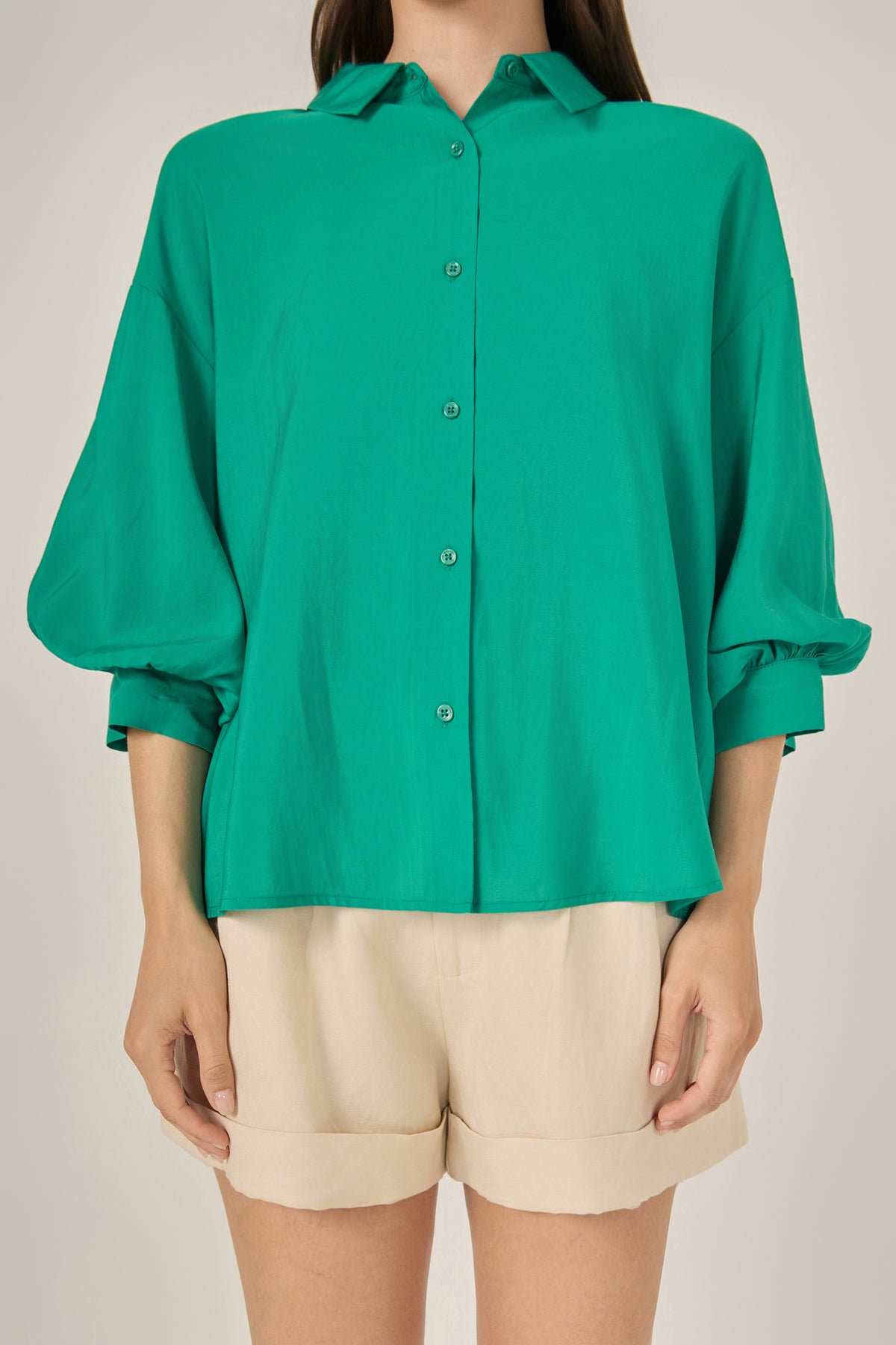 Balloon Sleeve Blouse