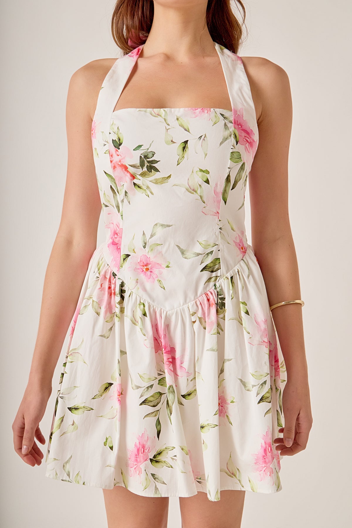 Halter-Neck Tulip Dress