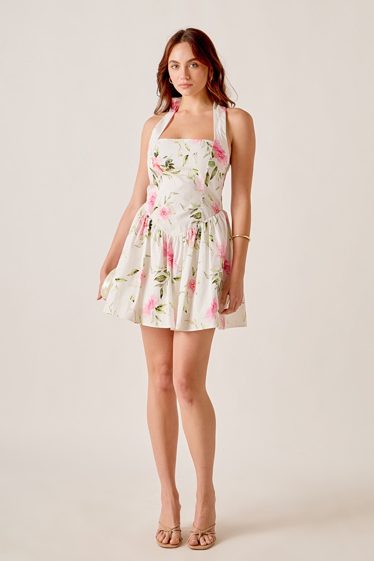 Halter-Neck Tulip Dress