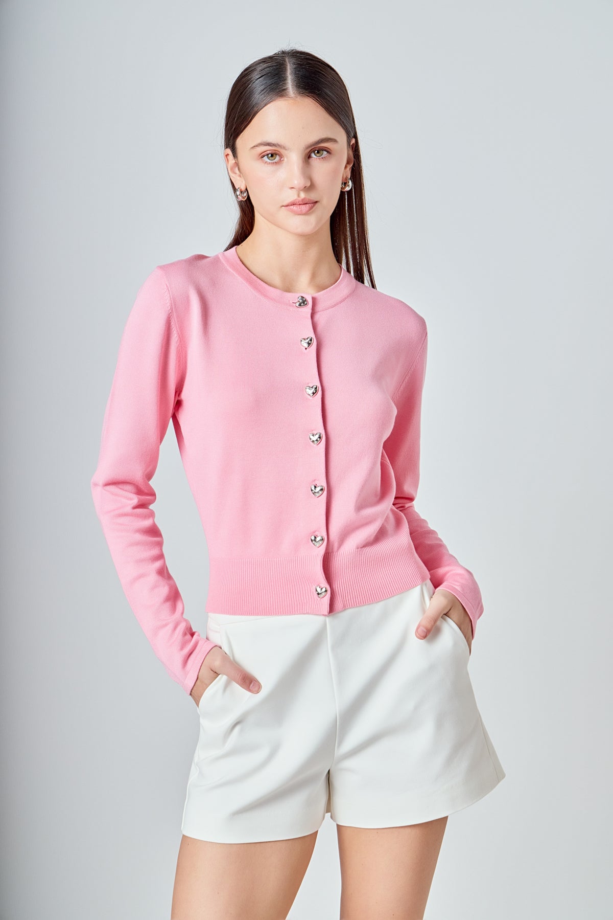 Heart Button Down Cardigan