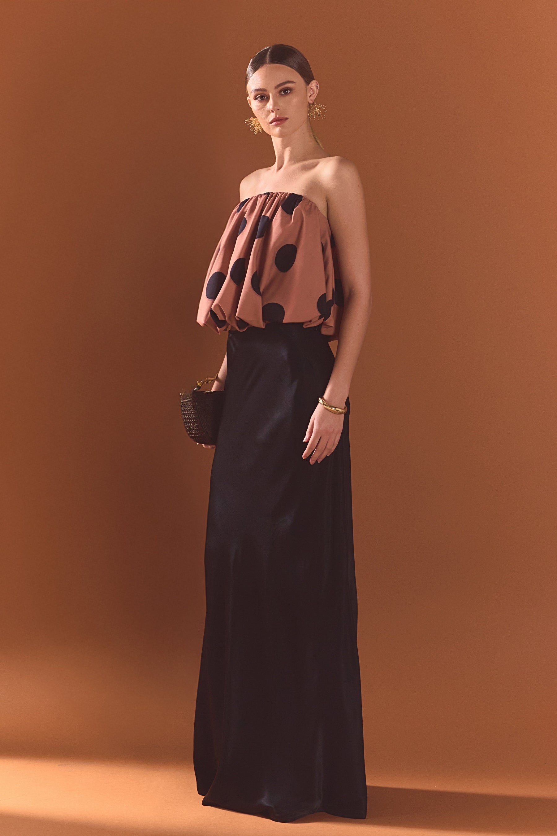 Polka Dot Bubble Tube Top