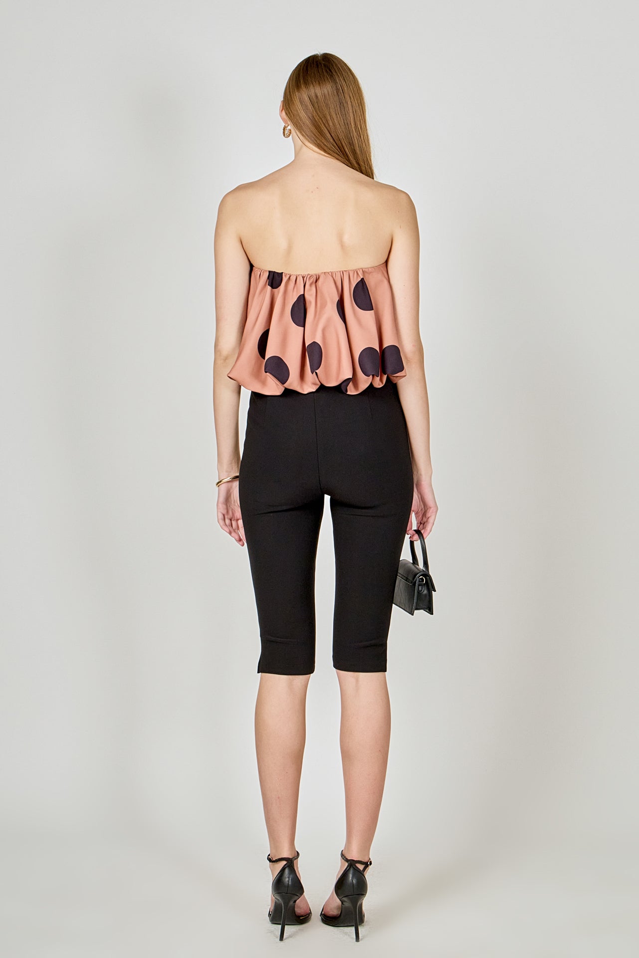 Polka Dot Bubble Tube Top