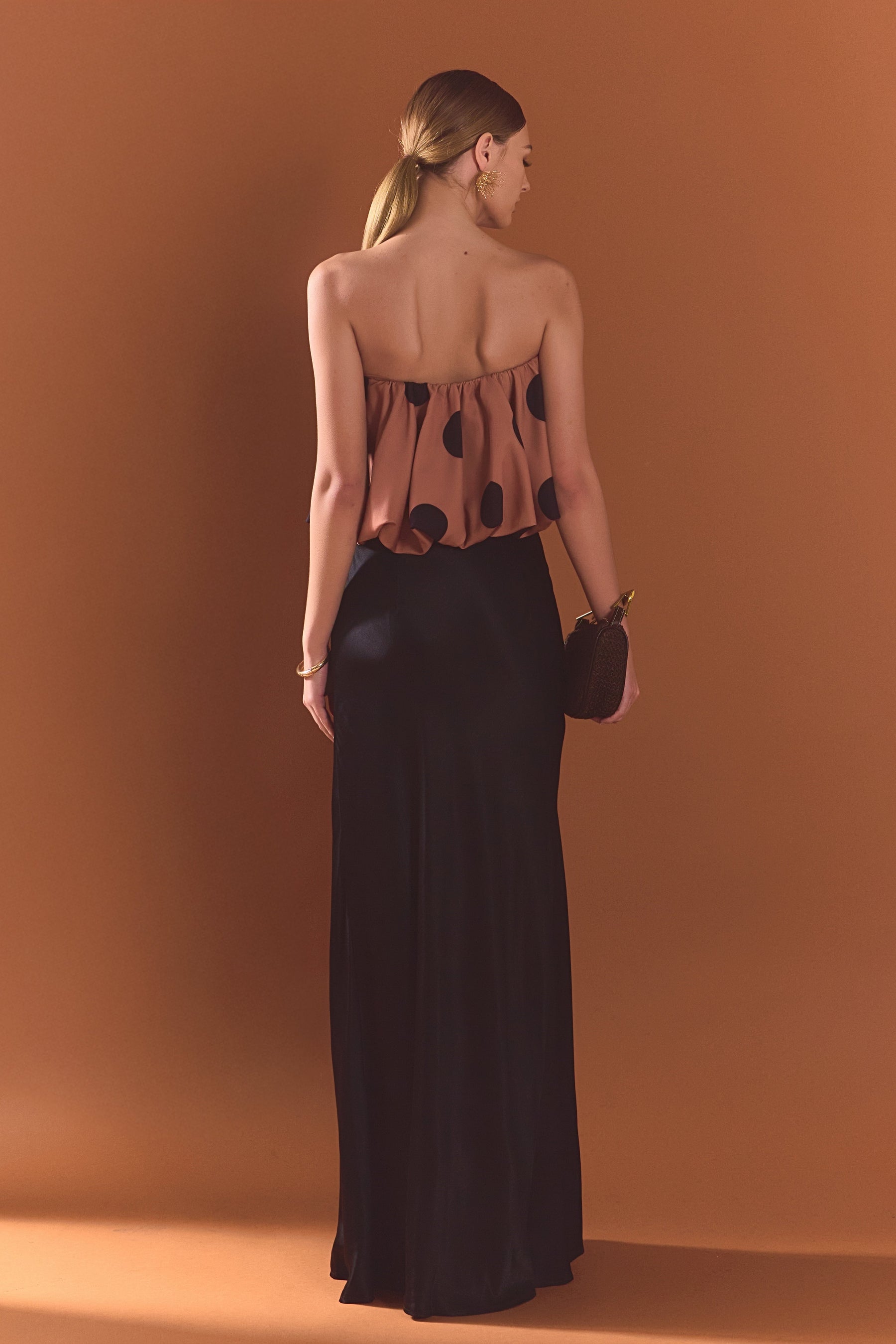 Polka Dot Bubble Tube Top