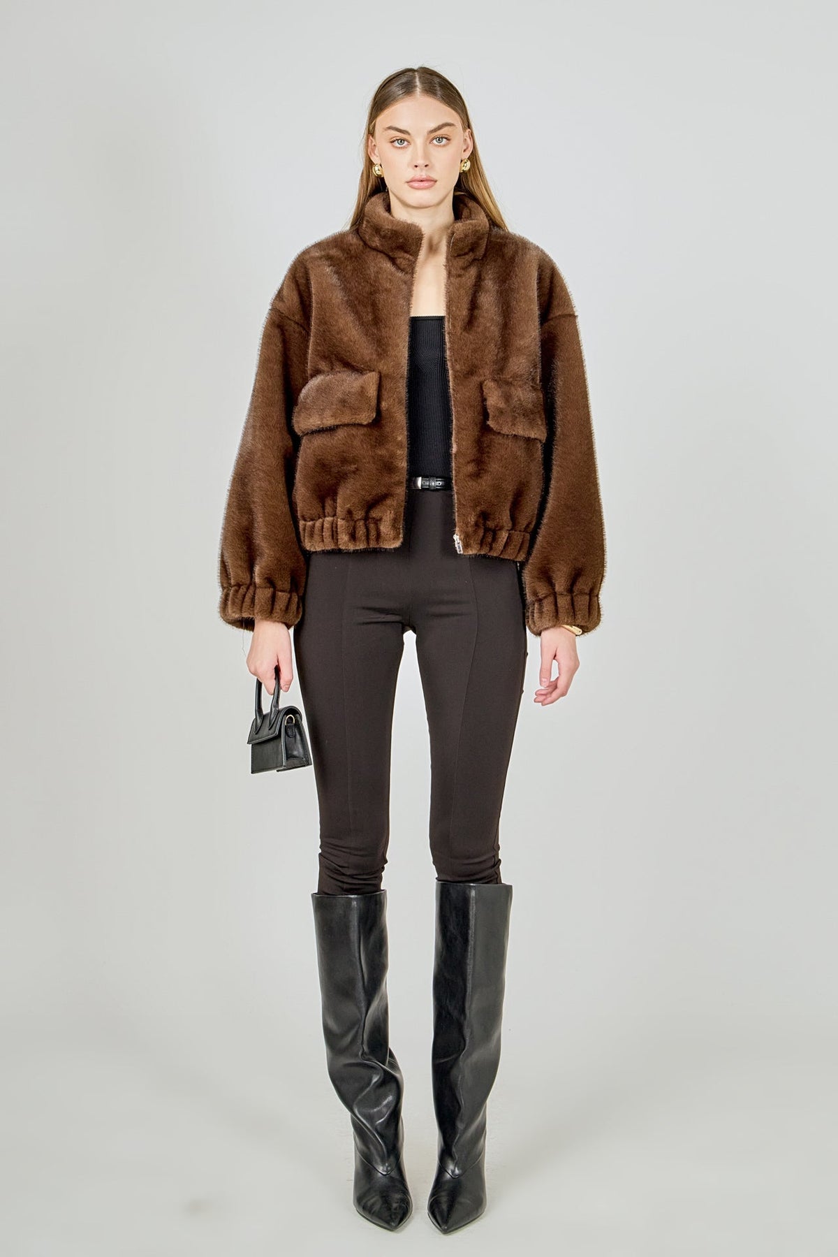 Fur Bomber Jacket