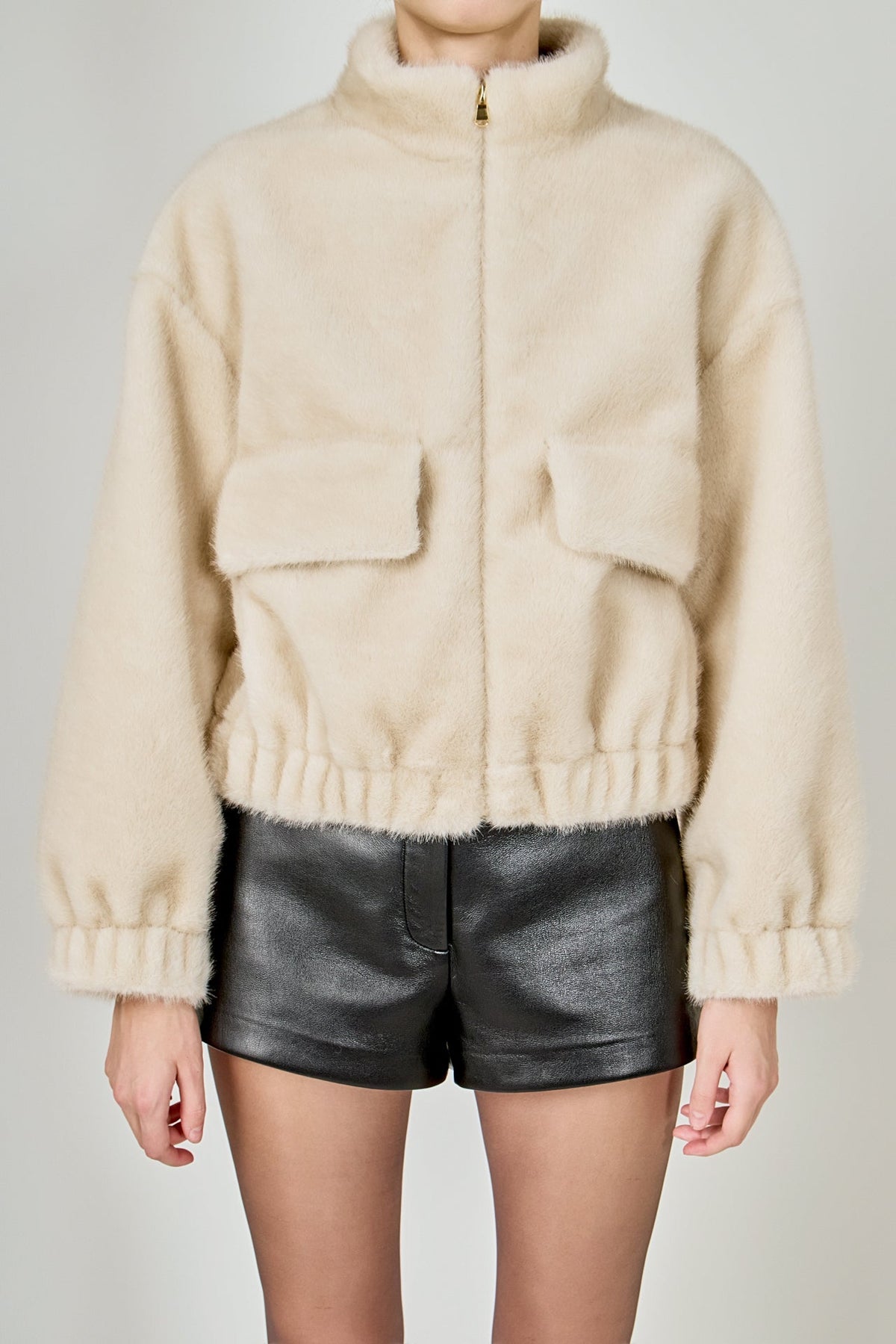 Fur Bomber Jacket