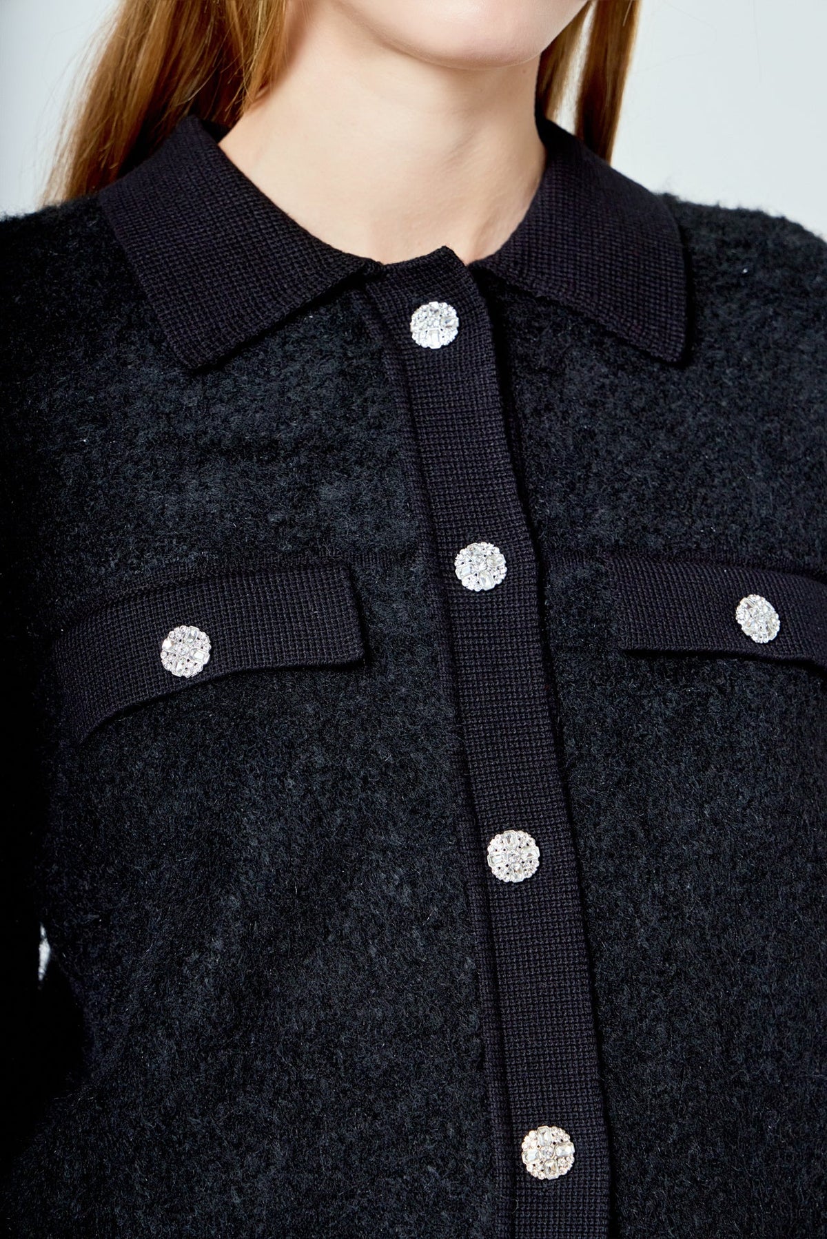 Collared Button Up Cardigan