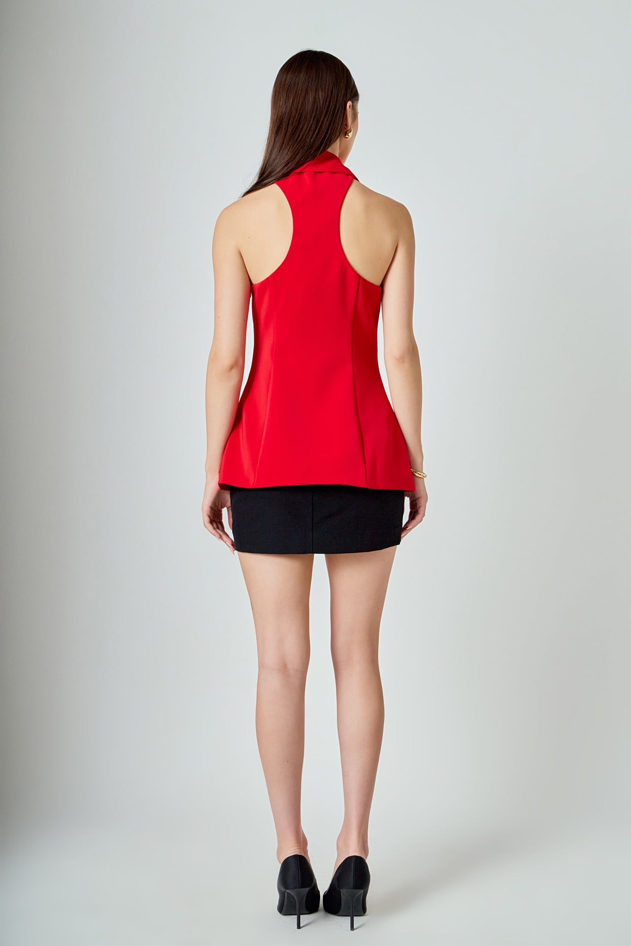 ENDLESS ROSE - A-Line Choker Tie Top - TOPS available at Objectrare