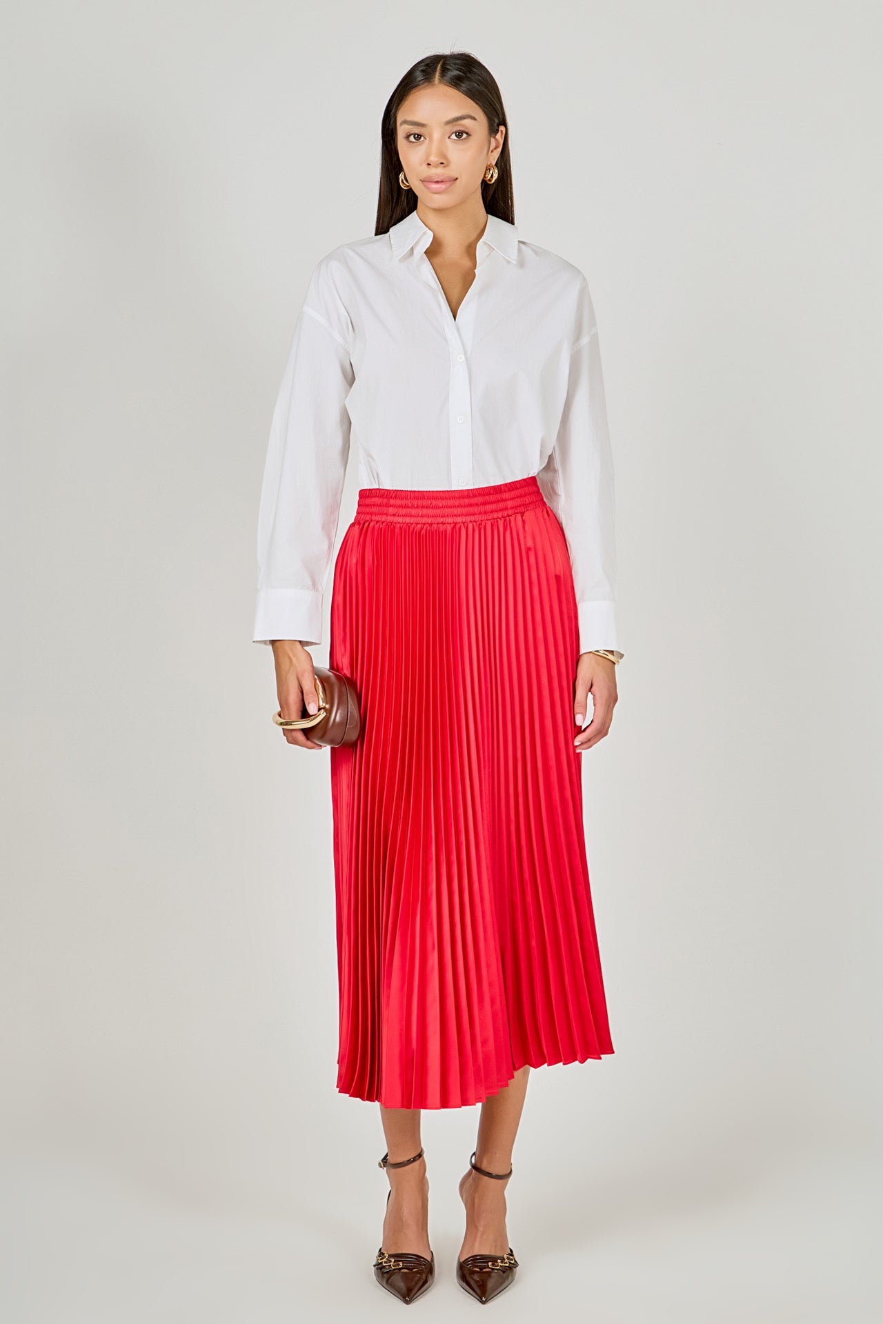 Sunburst Pleated Skirt