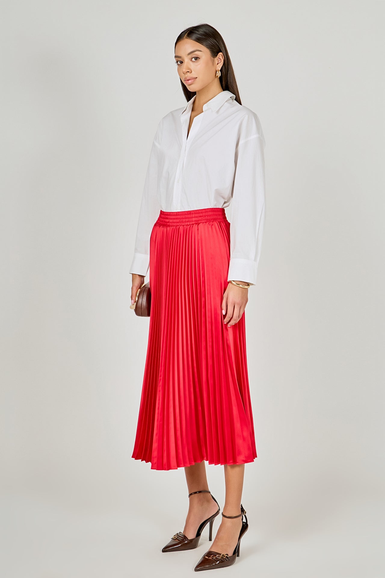 Sunburst Pleated Skirt