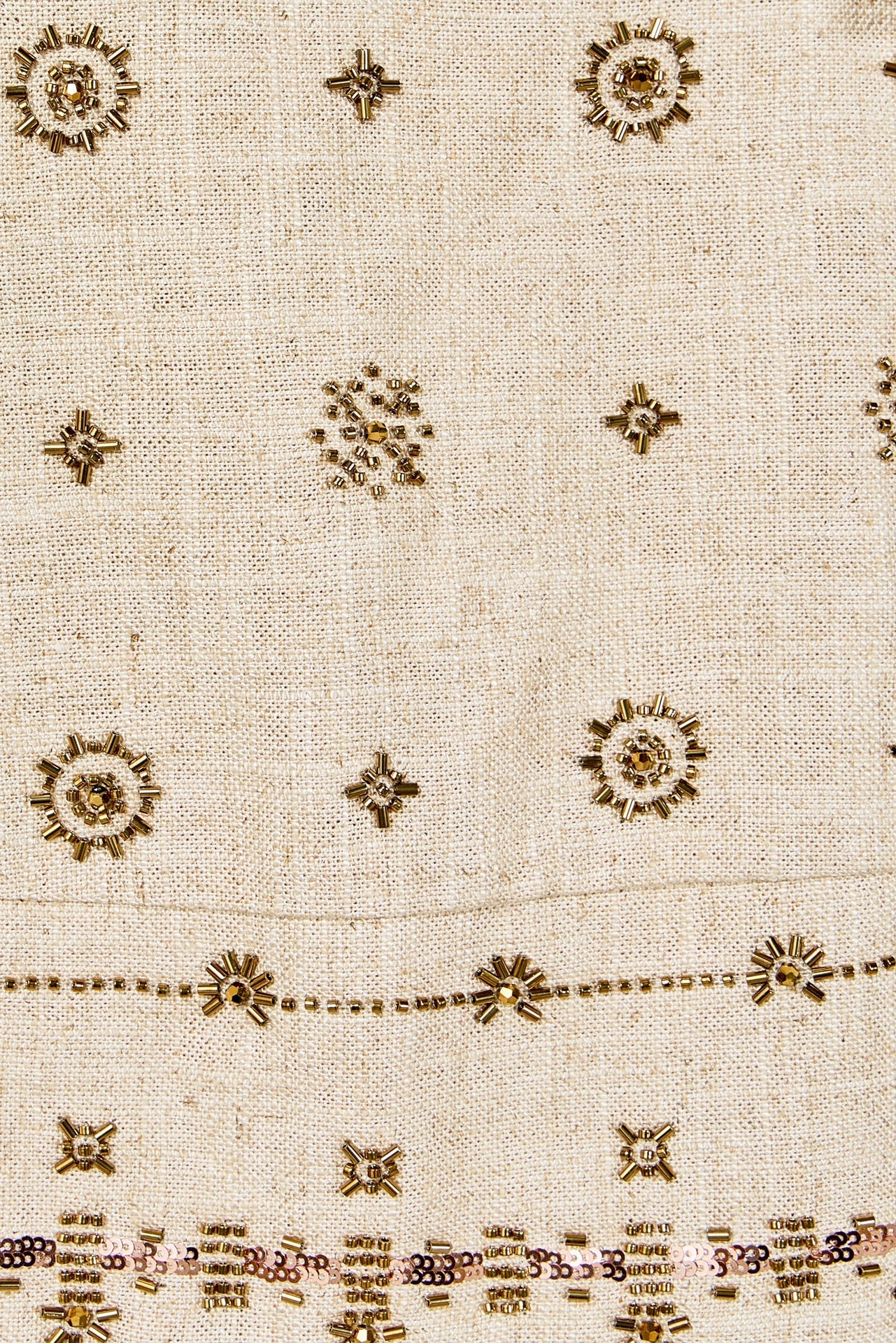 Bow Sleeveless Beaded Top